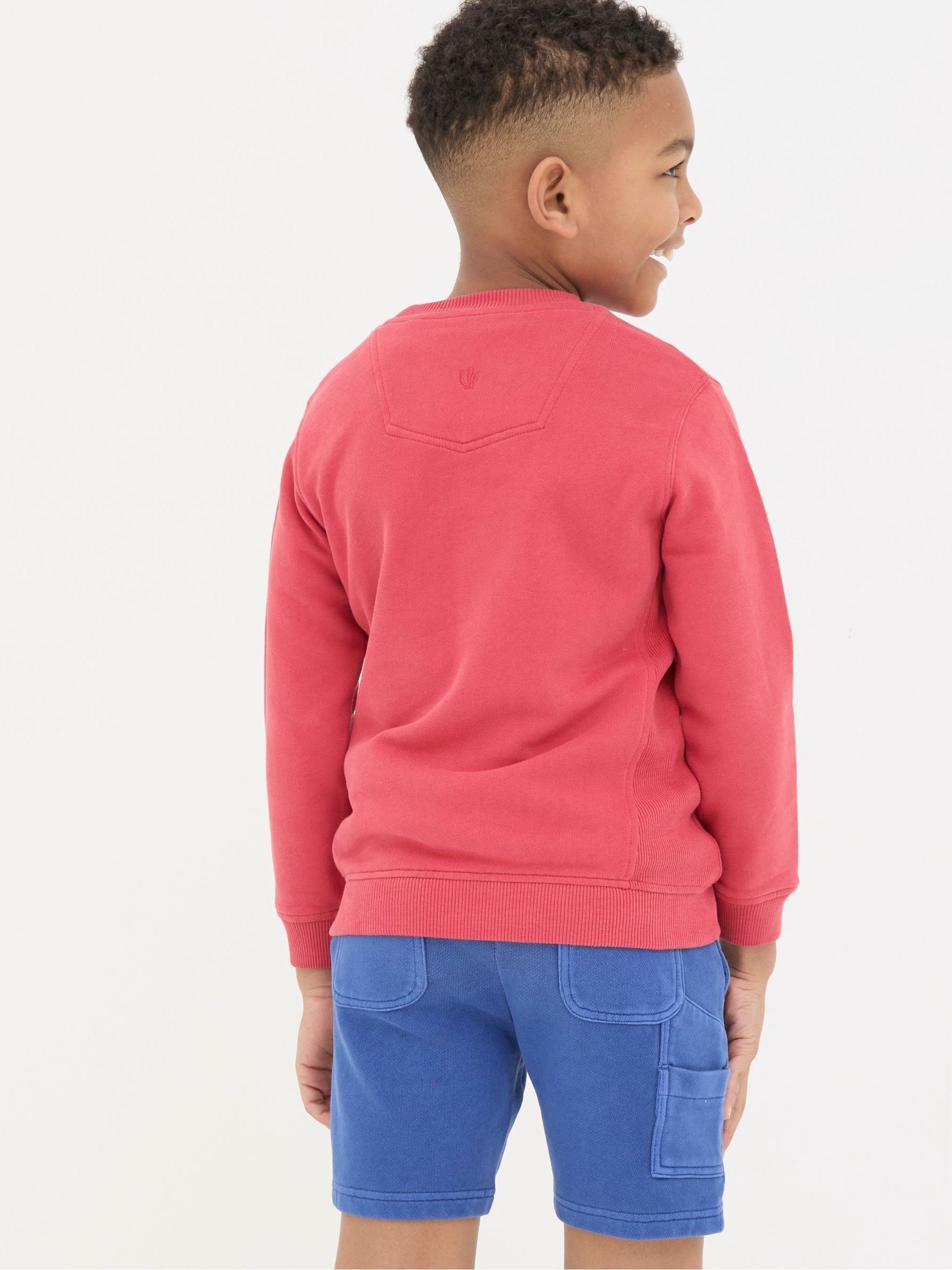 Enborne Red Crew Sweatshirt - Image 2 of 4