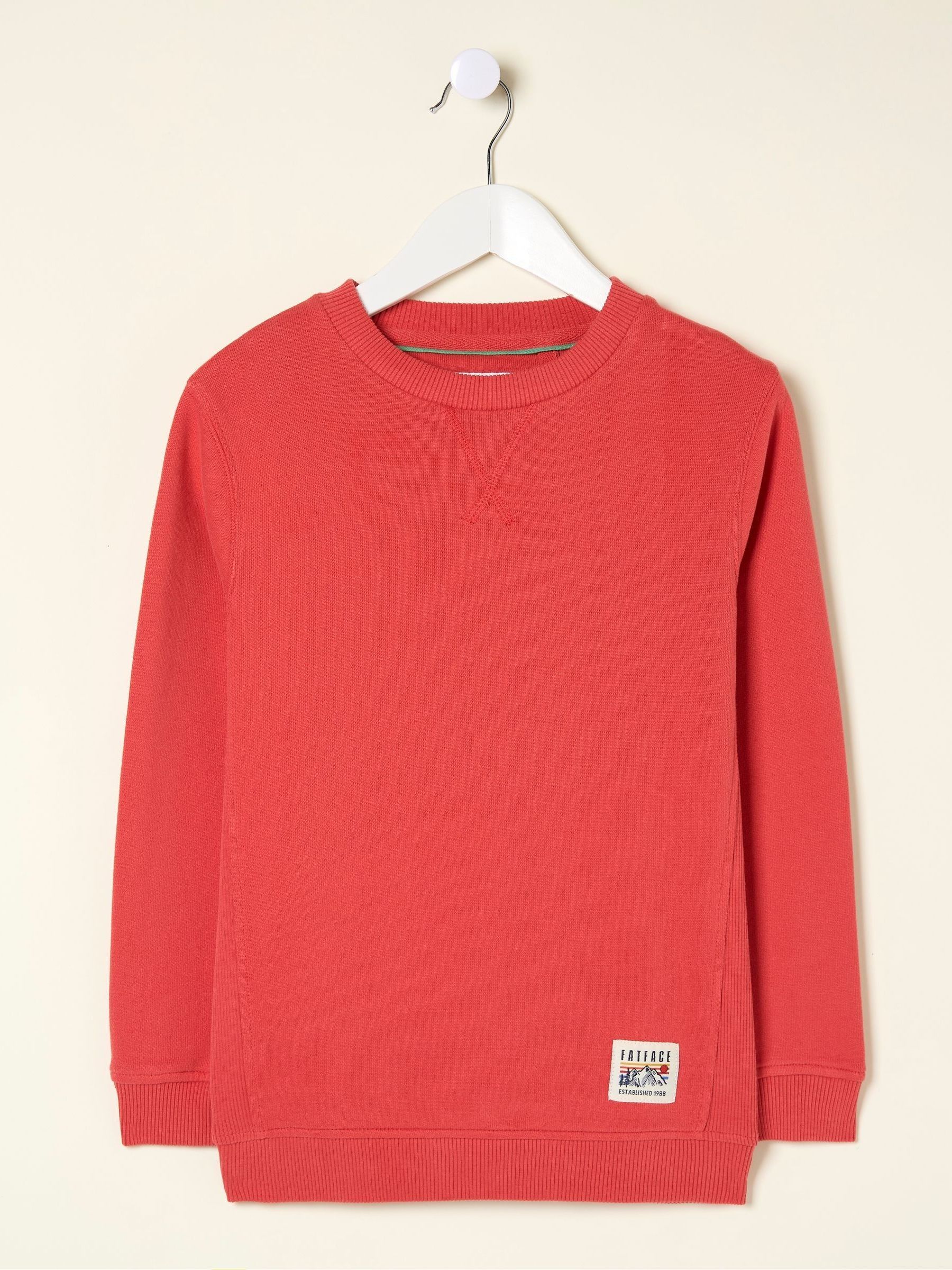 Enborne Red Crew Sweatshirt - Image 4 of 4