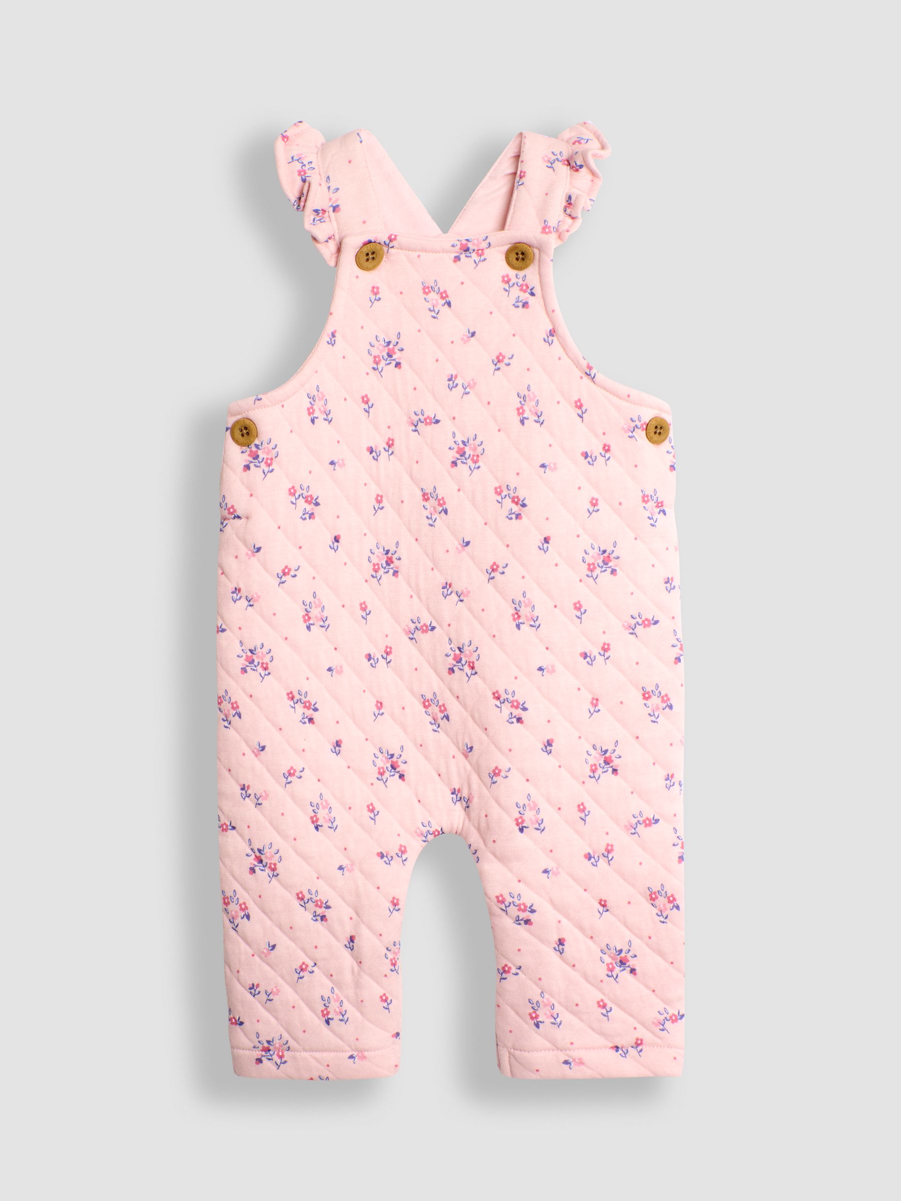 Pink Quilted Floral Dungarees & Top Set - Image 2 of 6