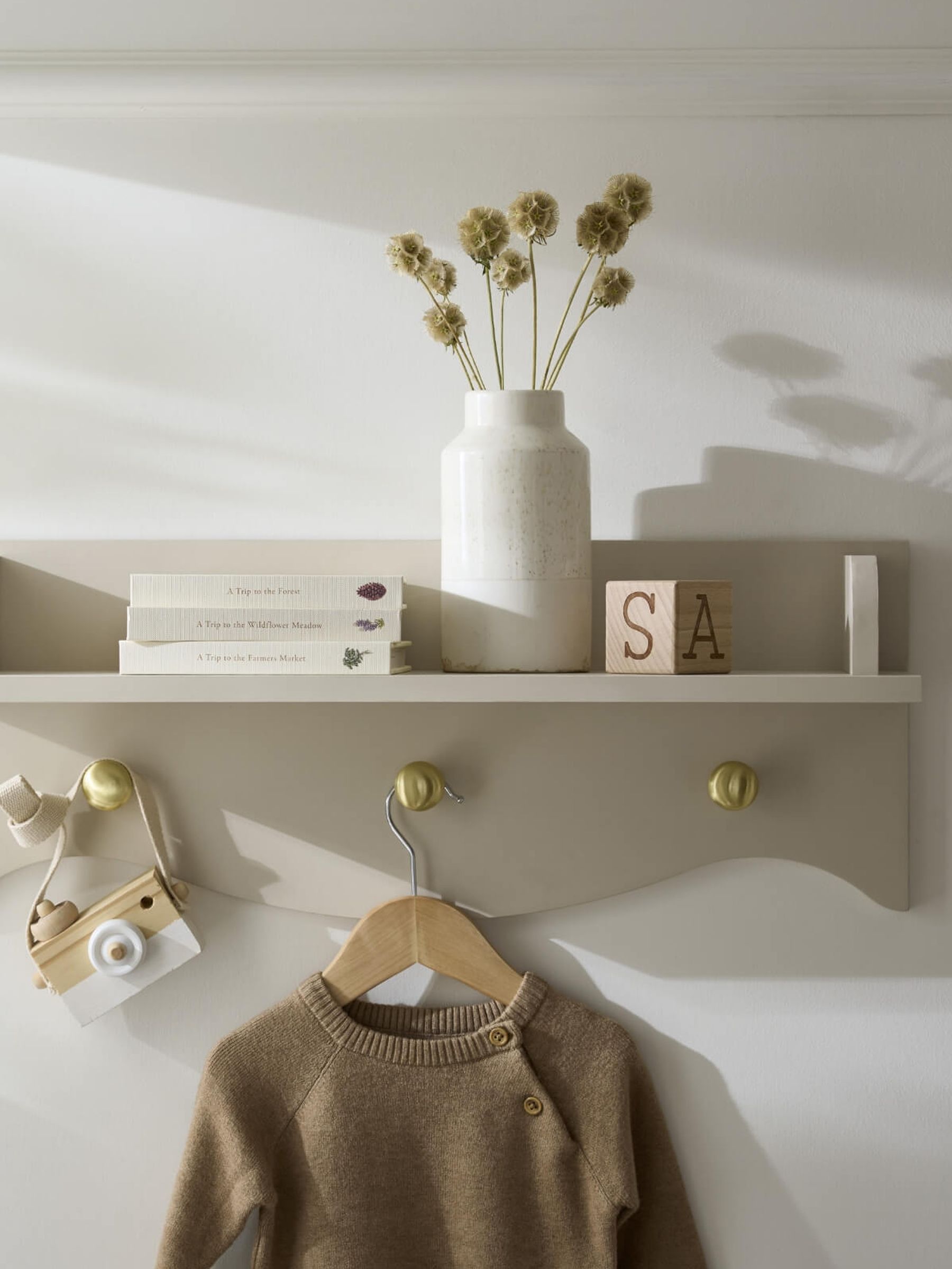 Cuddleco Cream Cashmere Clara Nursery Shelf - Image 1 of 3