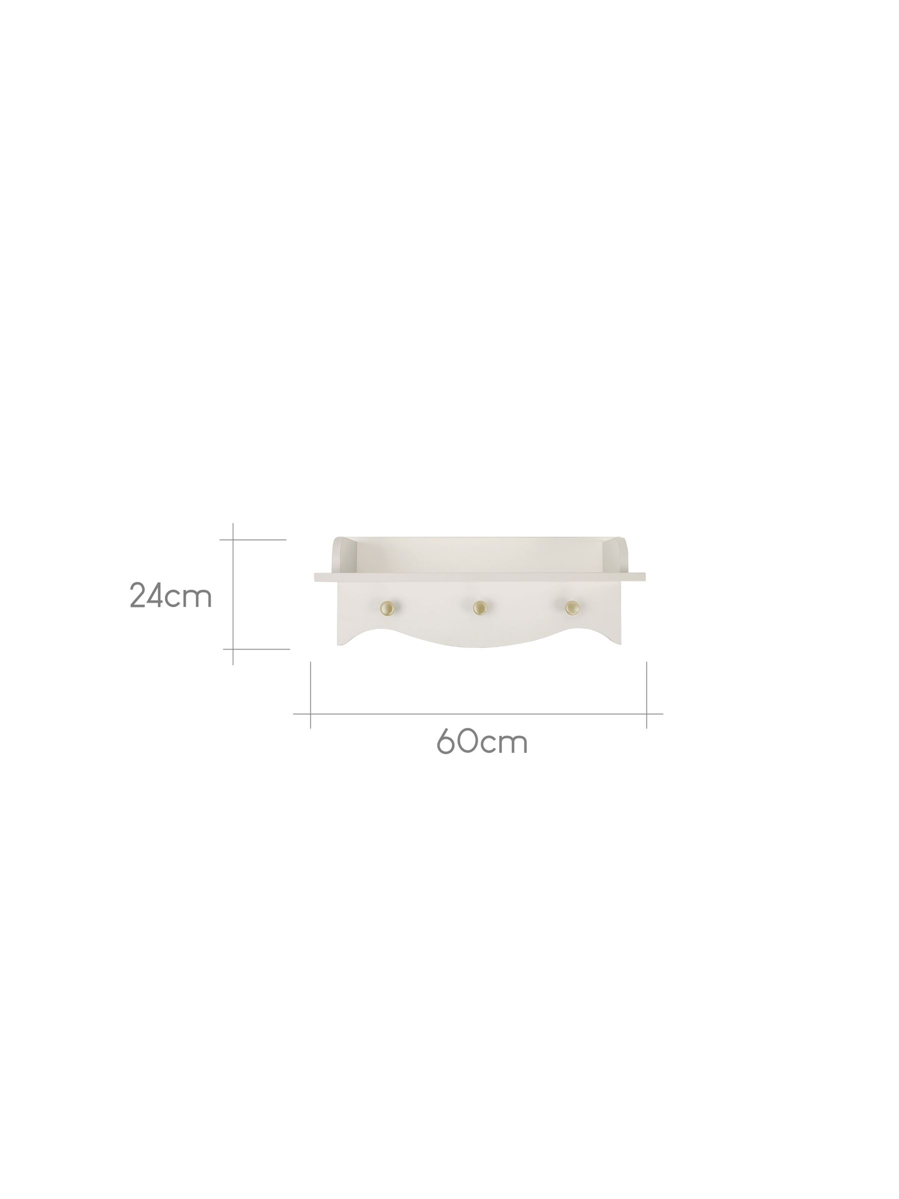 Cuddleco Cream Cashmere Clara Nursery Shelf - Image 3 of 3