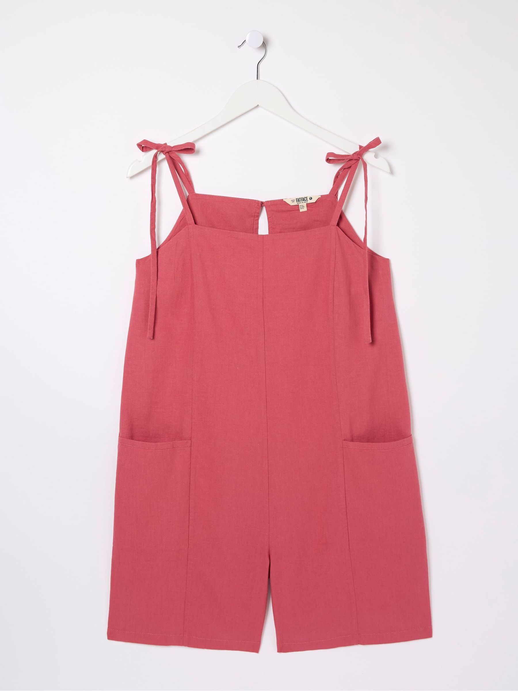 Hallie Pink Linen Blend Playsuit - Image 5 of 5