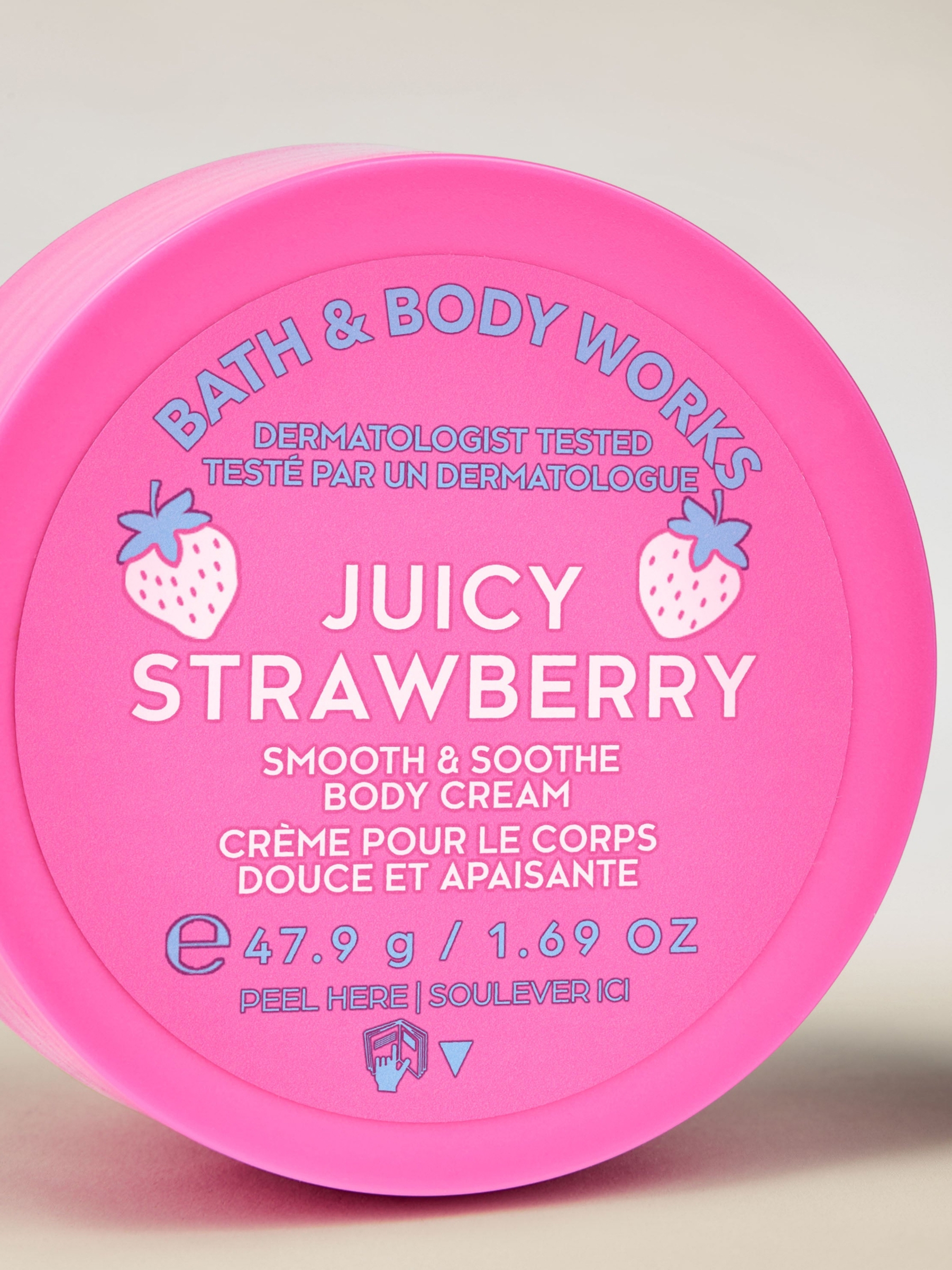Juicy Strawberry Travel Size Smooth & Soothe Body Cream 75ml - Image 2 of 3