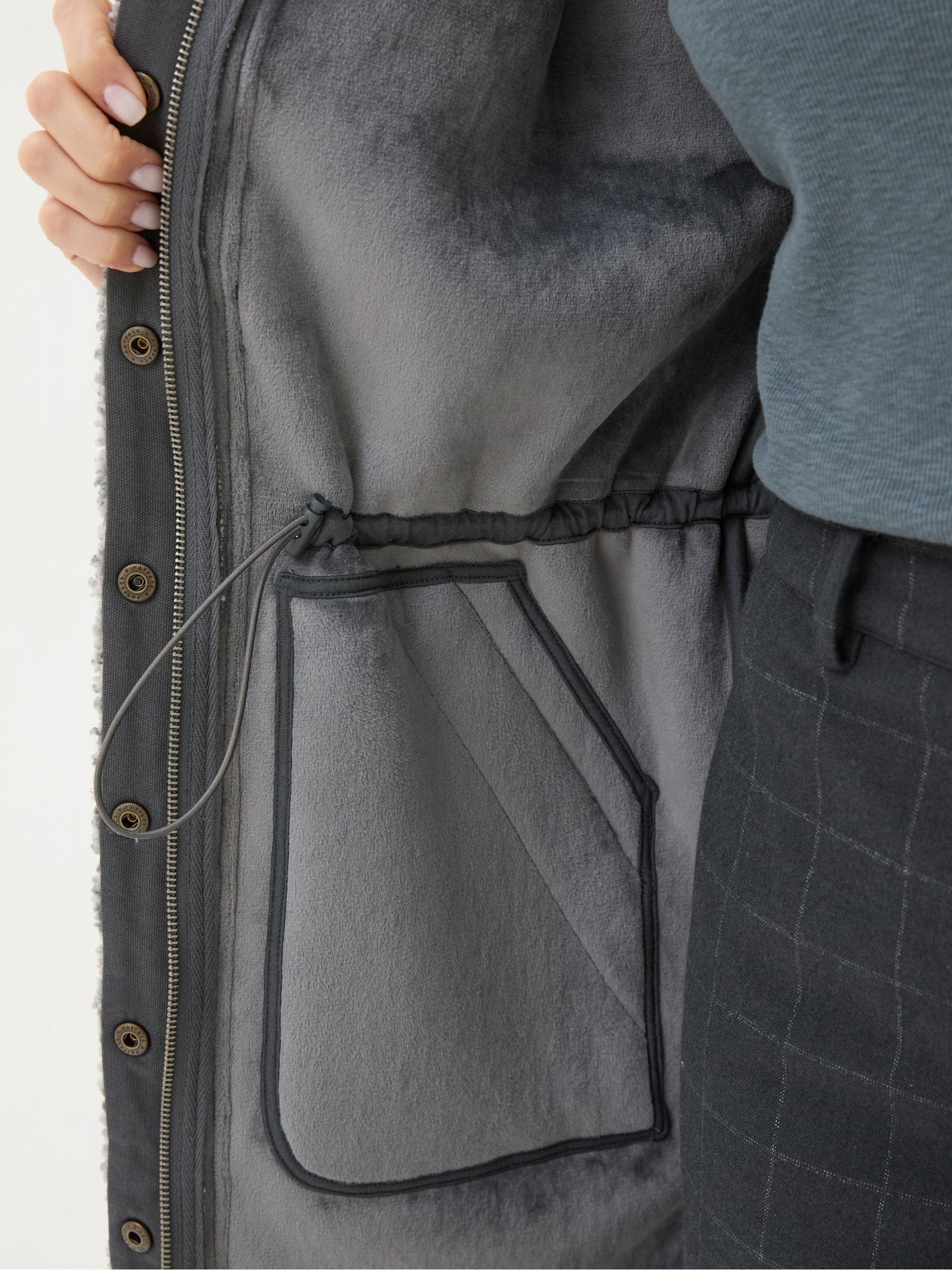 Hadley Grey Fleece Jacket - Image 6 of 7