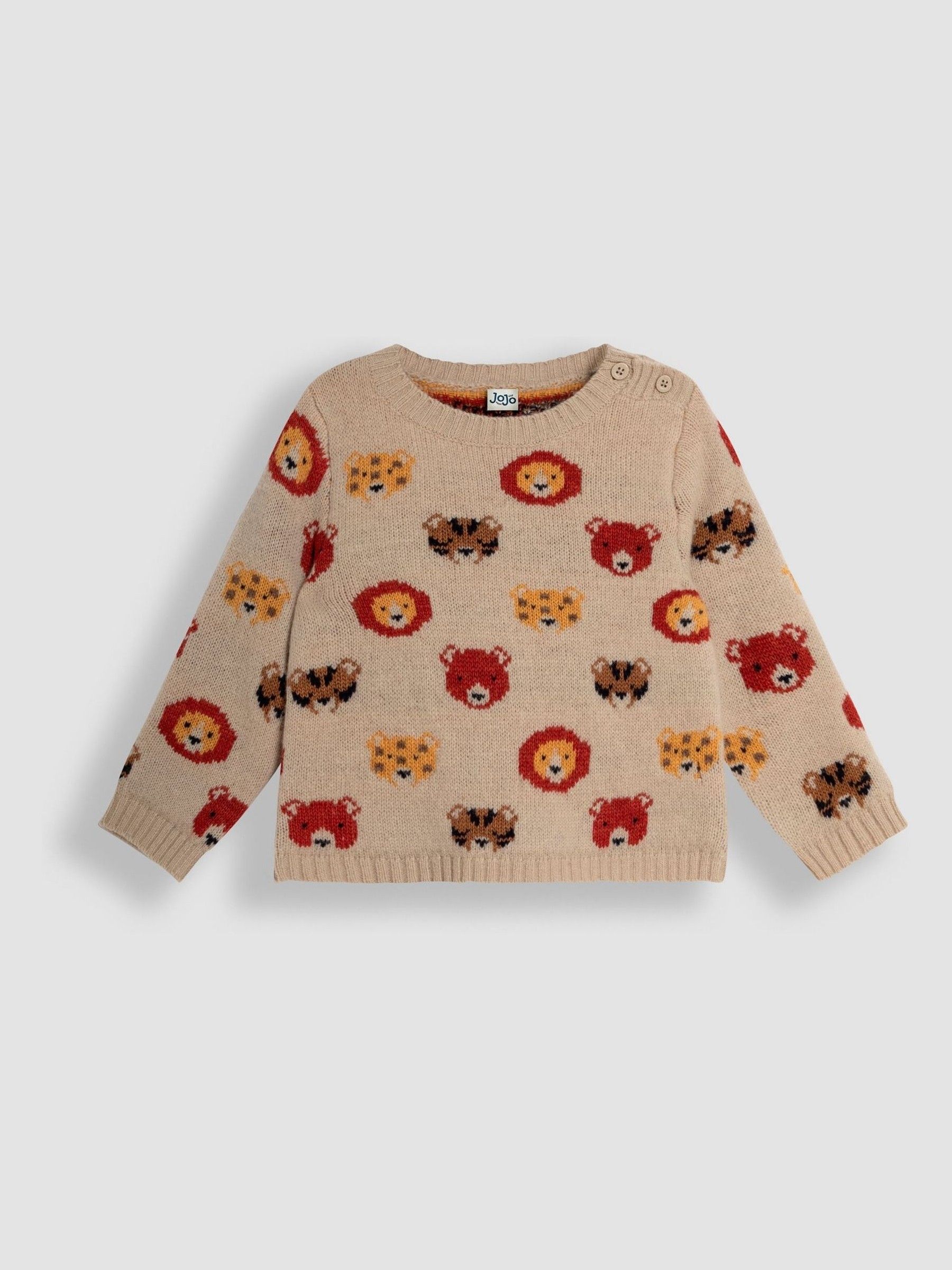 Natural Safari Heads Jumper - Image 1 of 3