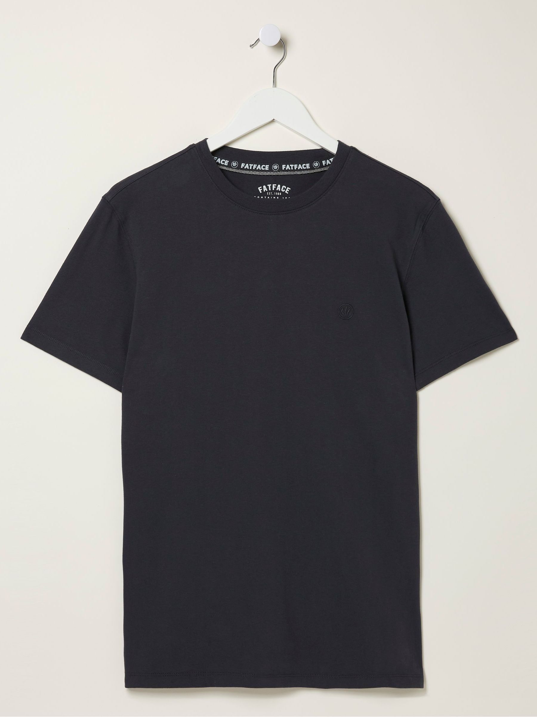 Lulworth Dark Grey 100% Cotton Organic Crew T-Shirt - Image 5 of 5