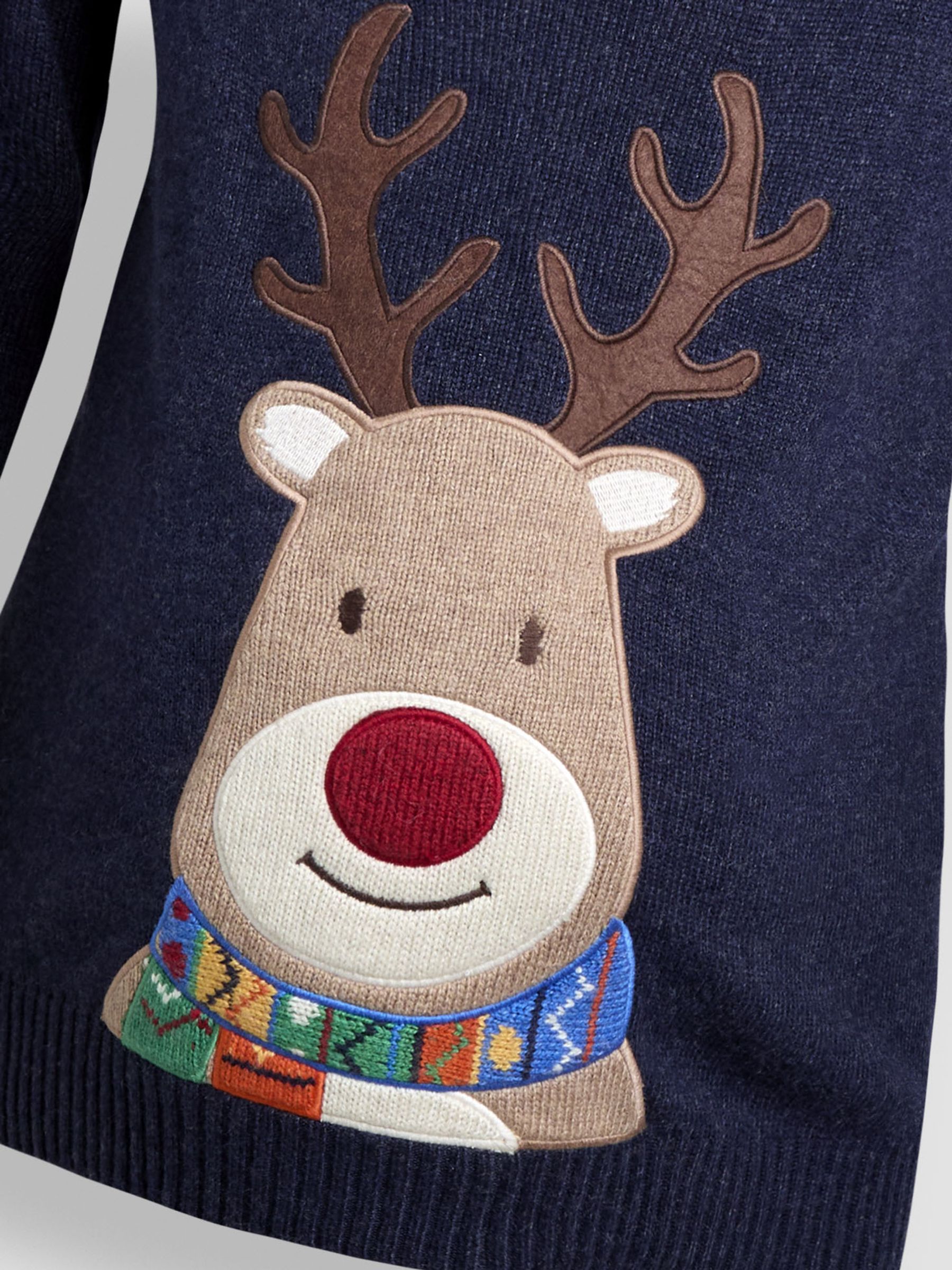 Navy Reindeer Jumper - Image 4 of 4