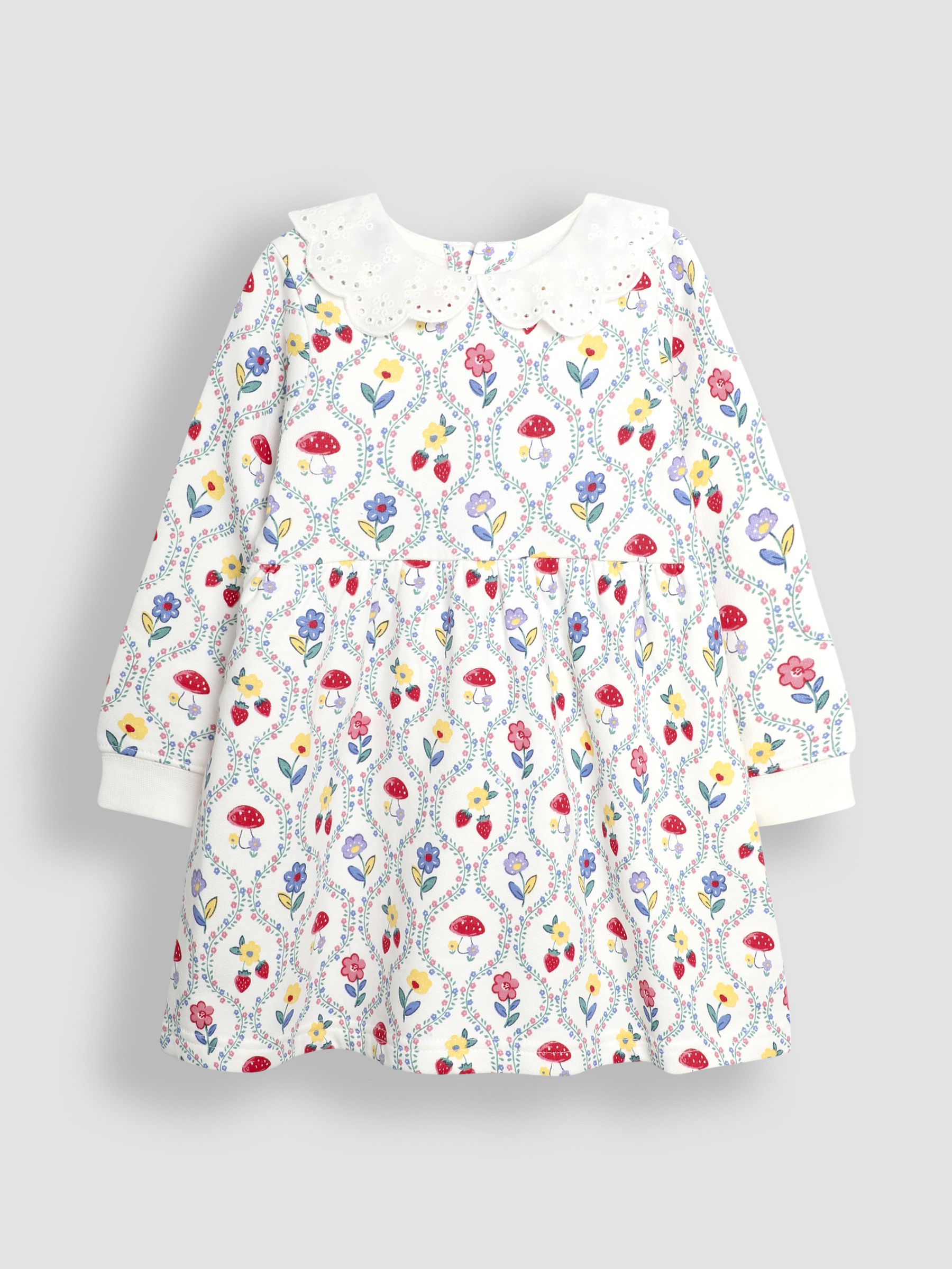 Cream Collar Sweat Dress - Image 1 of 3