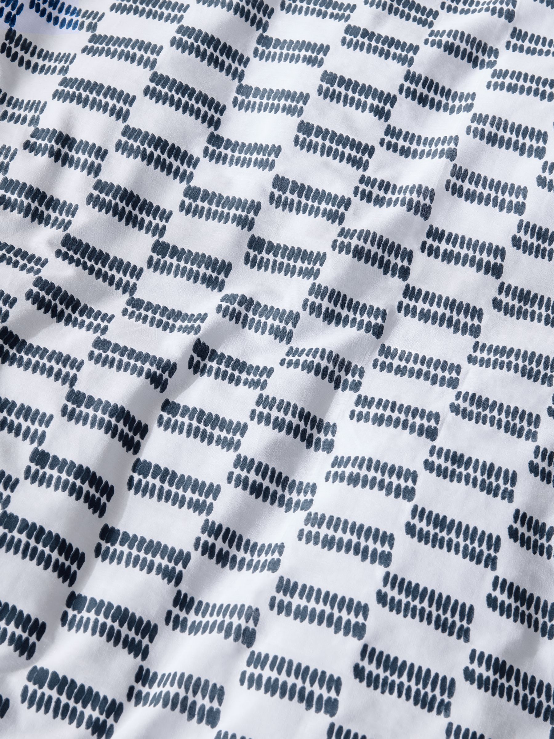 Novogratz Navy Rupert Dash 100% Cotton Duvet Cover and Pillowcase Set - Image 3 of 3