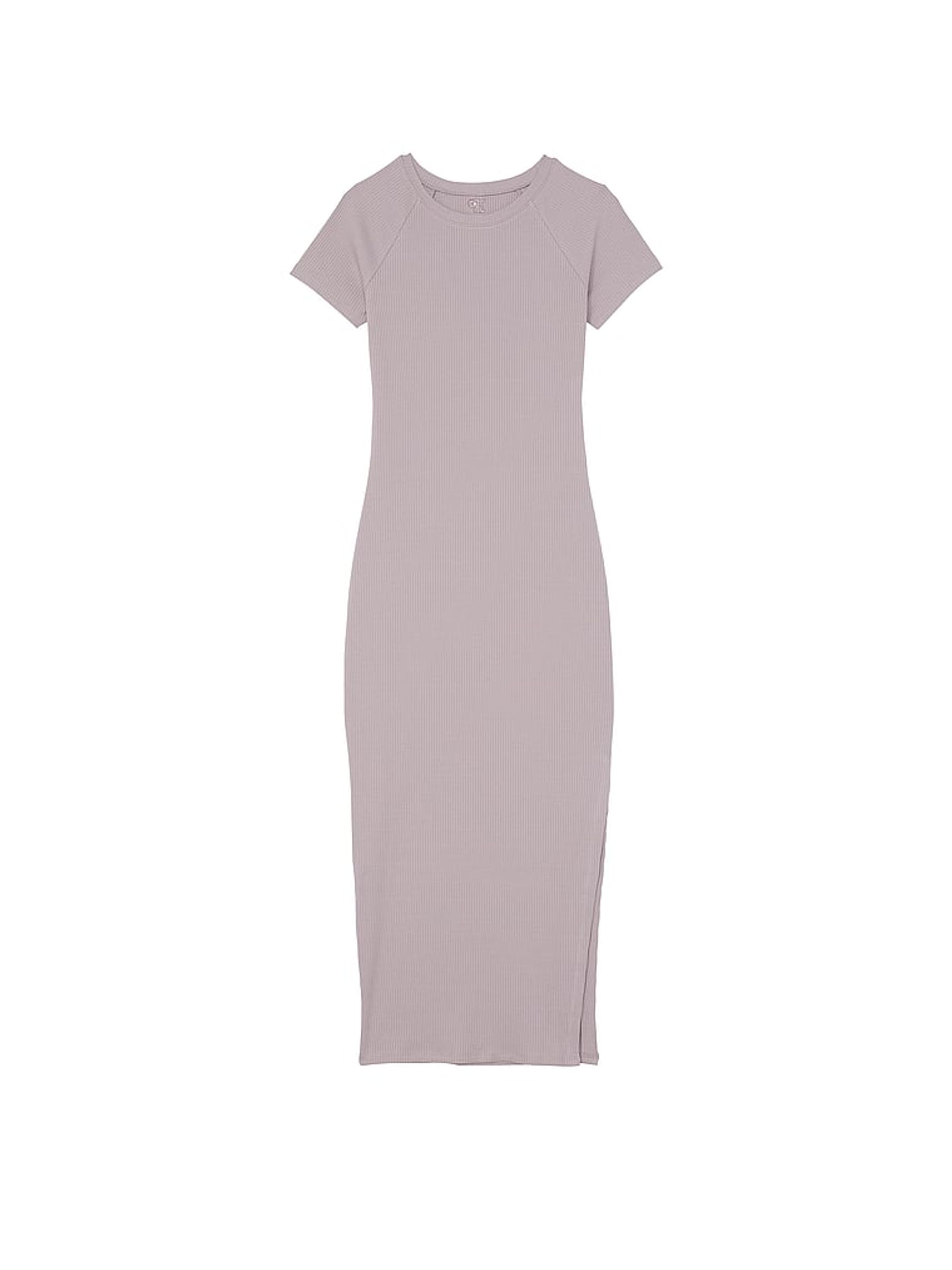 Dusty purple Short Sleeve Midi Dress - Image 3 of 3