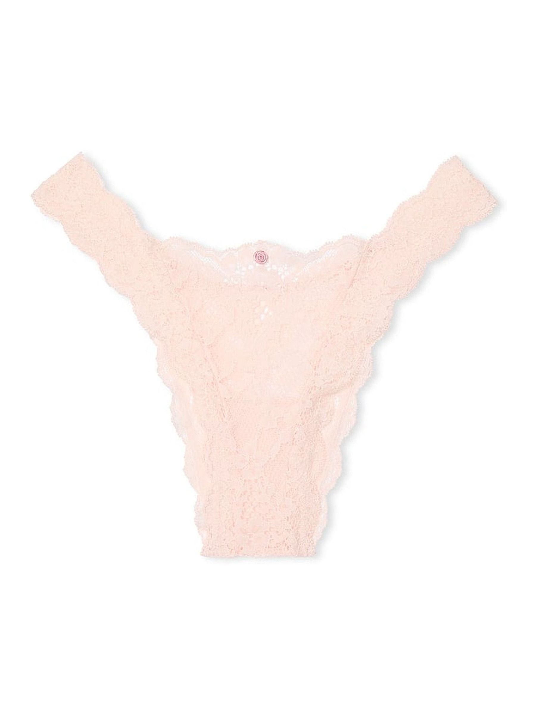 Purest Pink Brazilian Lace Knickers - Image 3 of 3