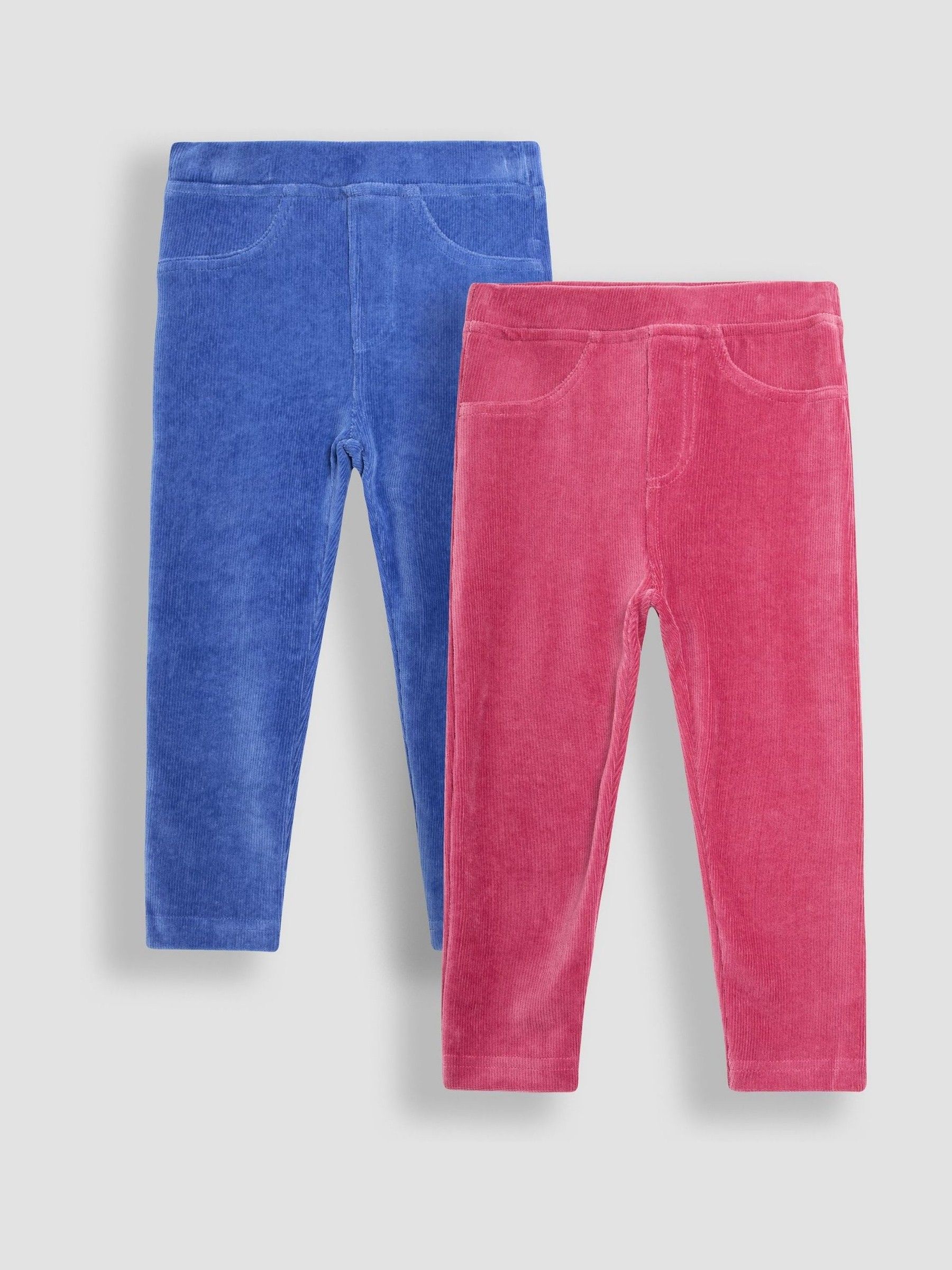 Pink & Blue 2-Pack Jersey Cord Jeggings - Image 1 of 5