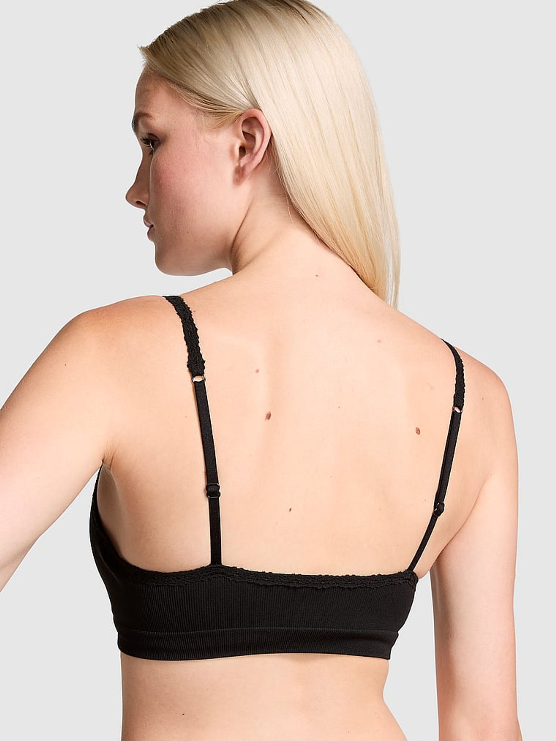 Black Seamless Bralette - Image 2 of 3