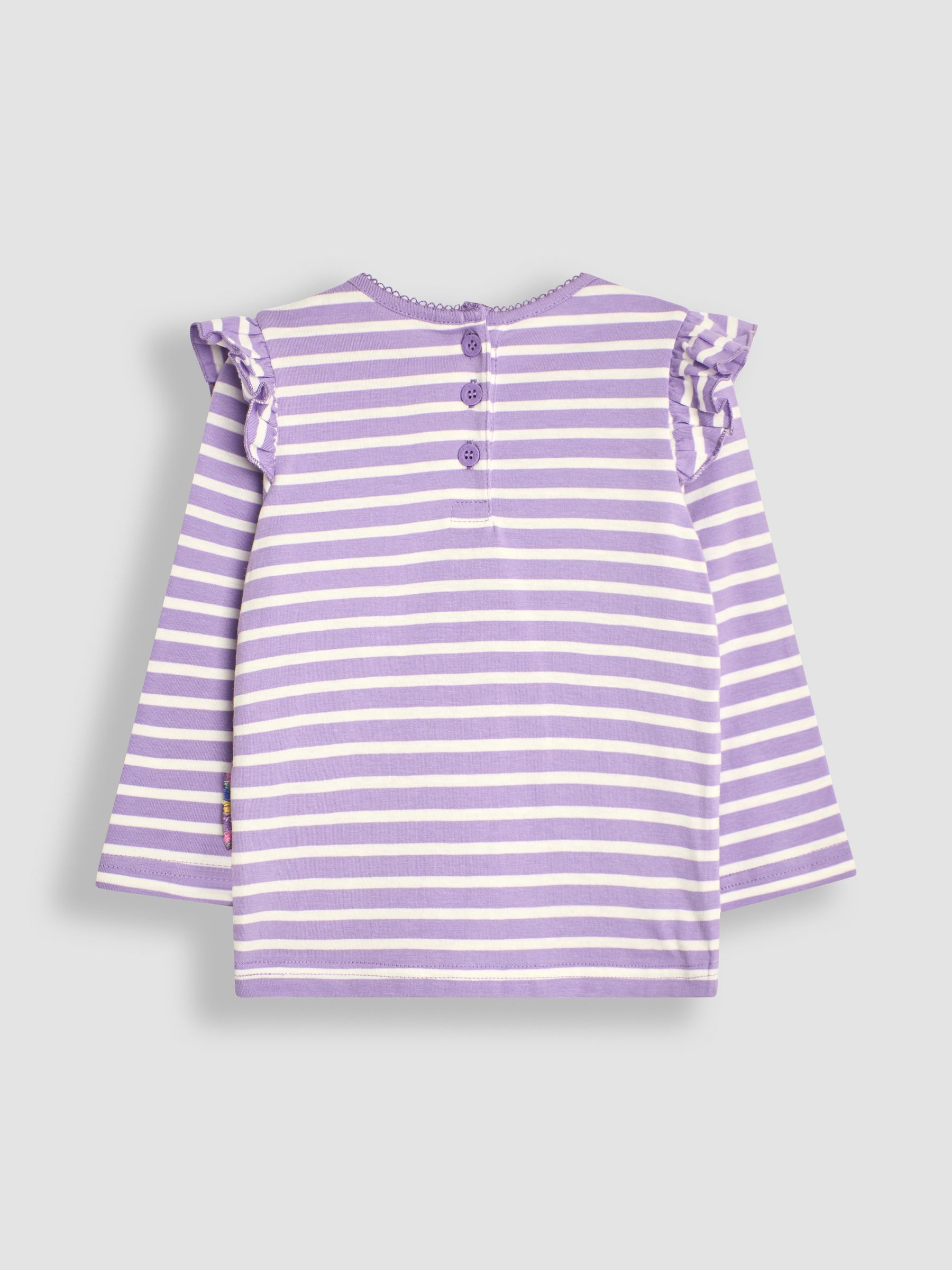 Lilac Purple Fairy & Unicorn Appliqué Frill Top - Image 4 of 5
