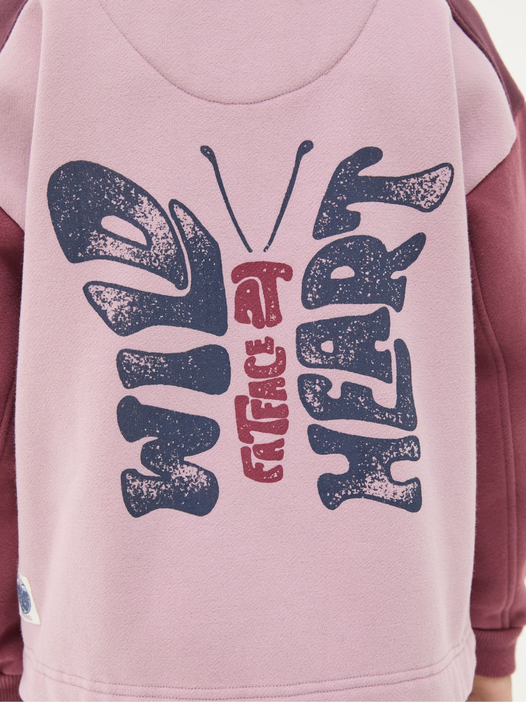 Dusky Purple Butterfly Sweatshirt - Image 5 of 7