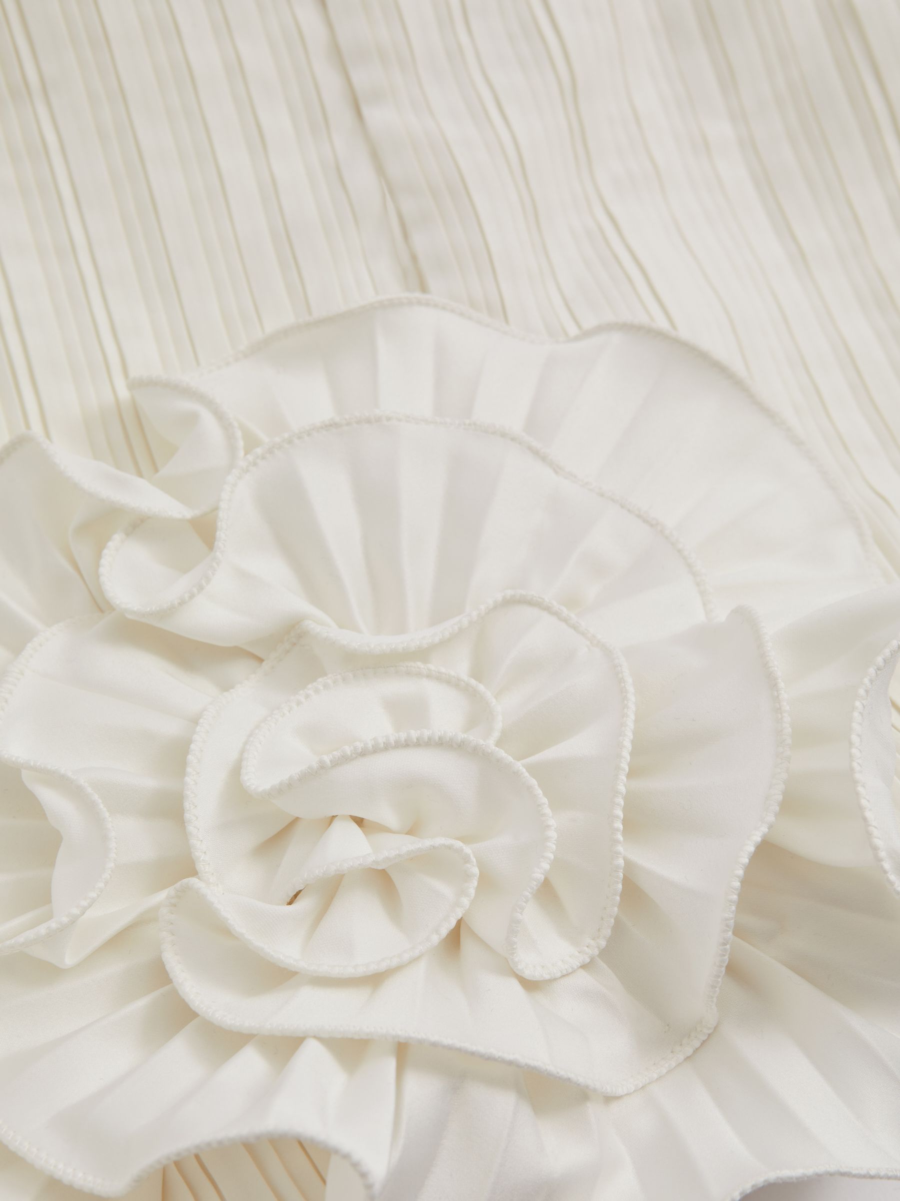 Amur Strapless Ruffle Mini Dress in Ivory - Image 6 of 6