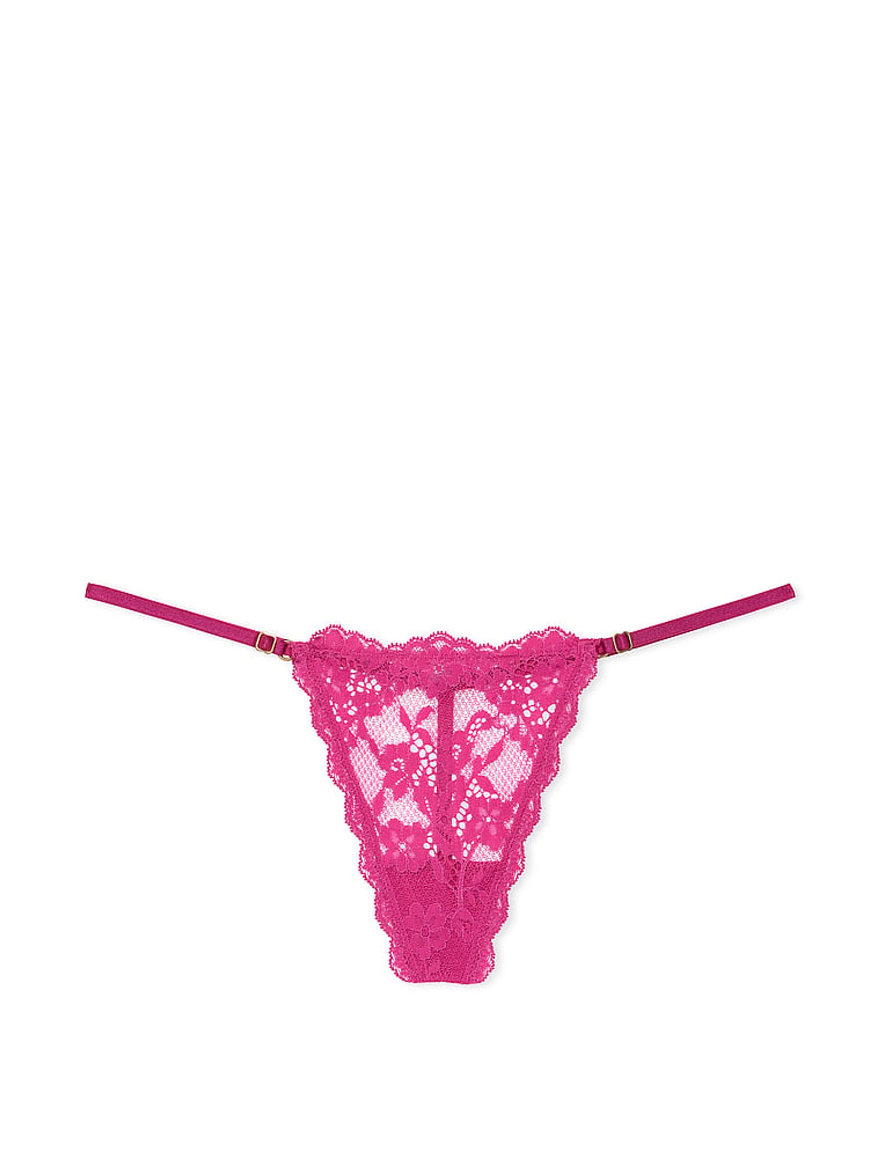 Luscious Rose Pink Lace G String Knickers - Image 3 of 3