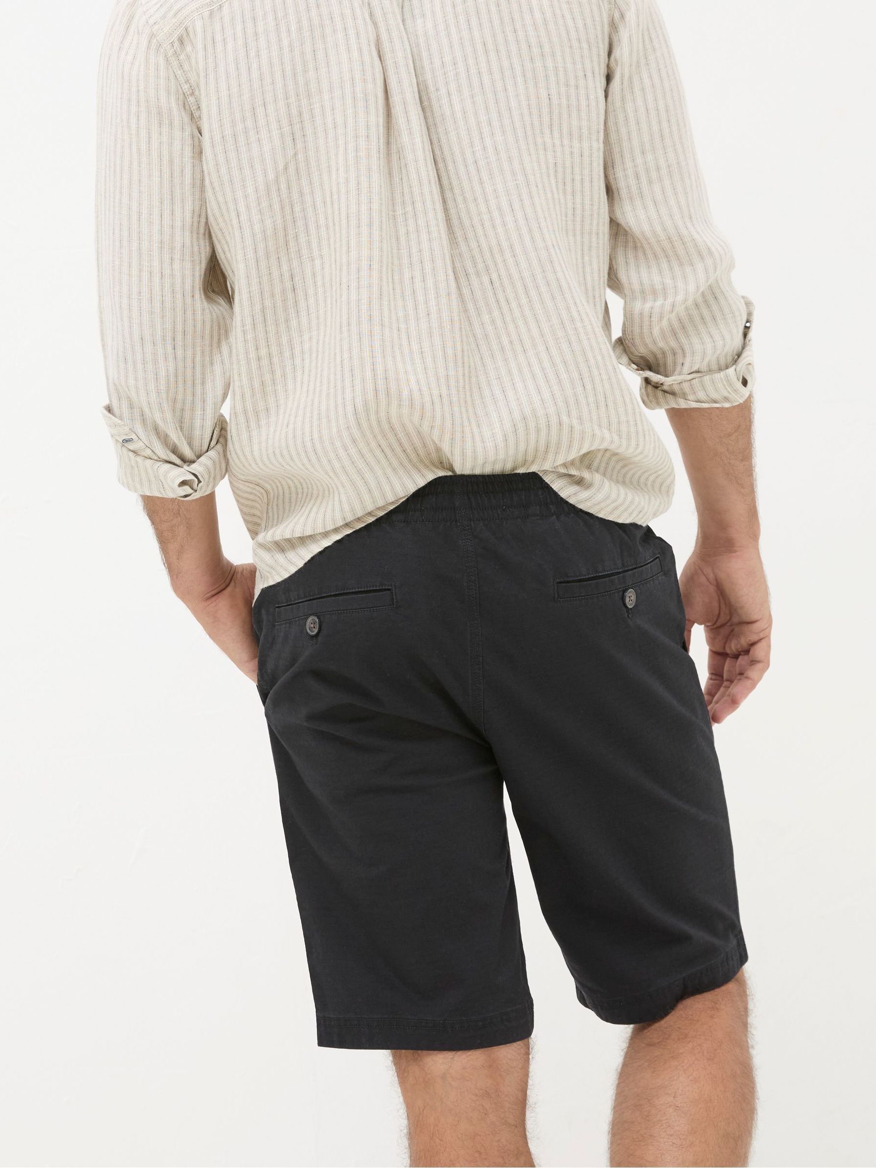 Seaton Black Ripstop Pull On Shorts - Image 2 of 5
