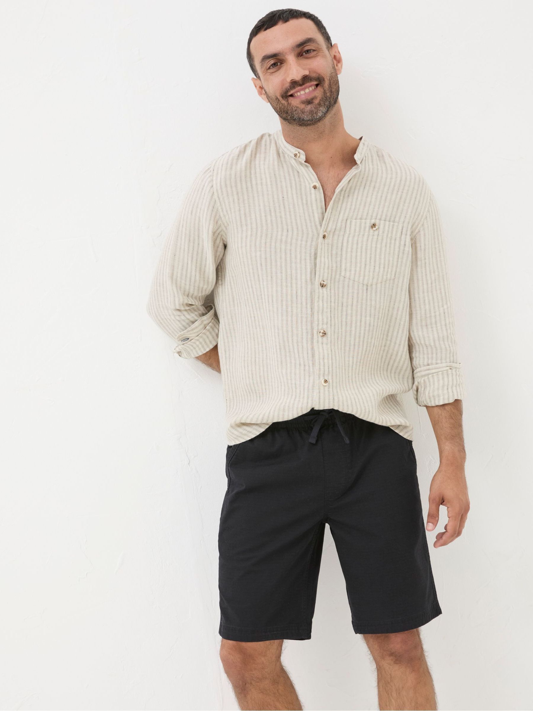 Seaton Black Ripstop Pull On Shorts - Image 3 of 5