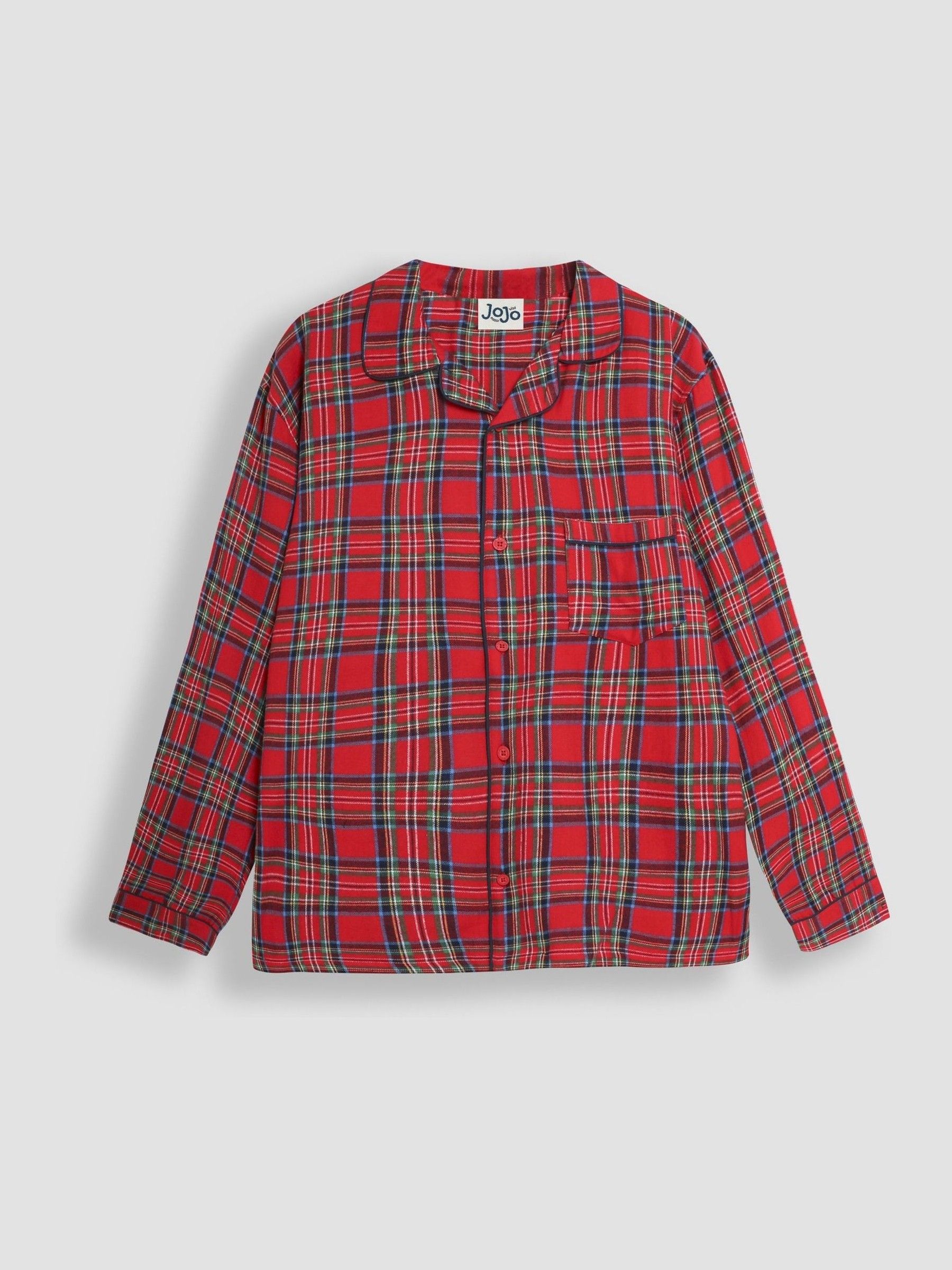 Red Mens Check Woven Pyjamas Set - Image 2 of 5
