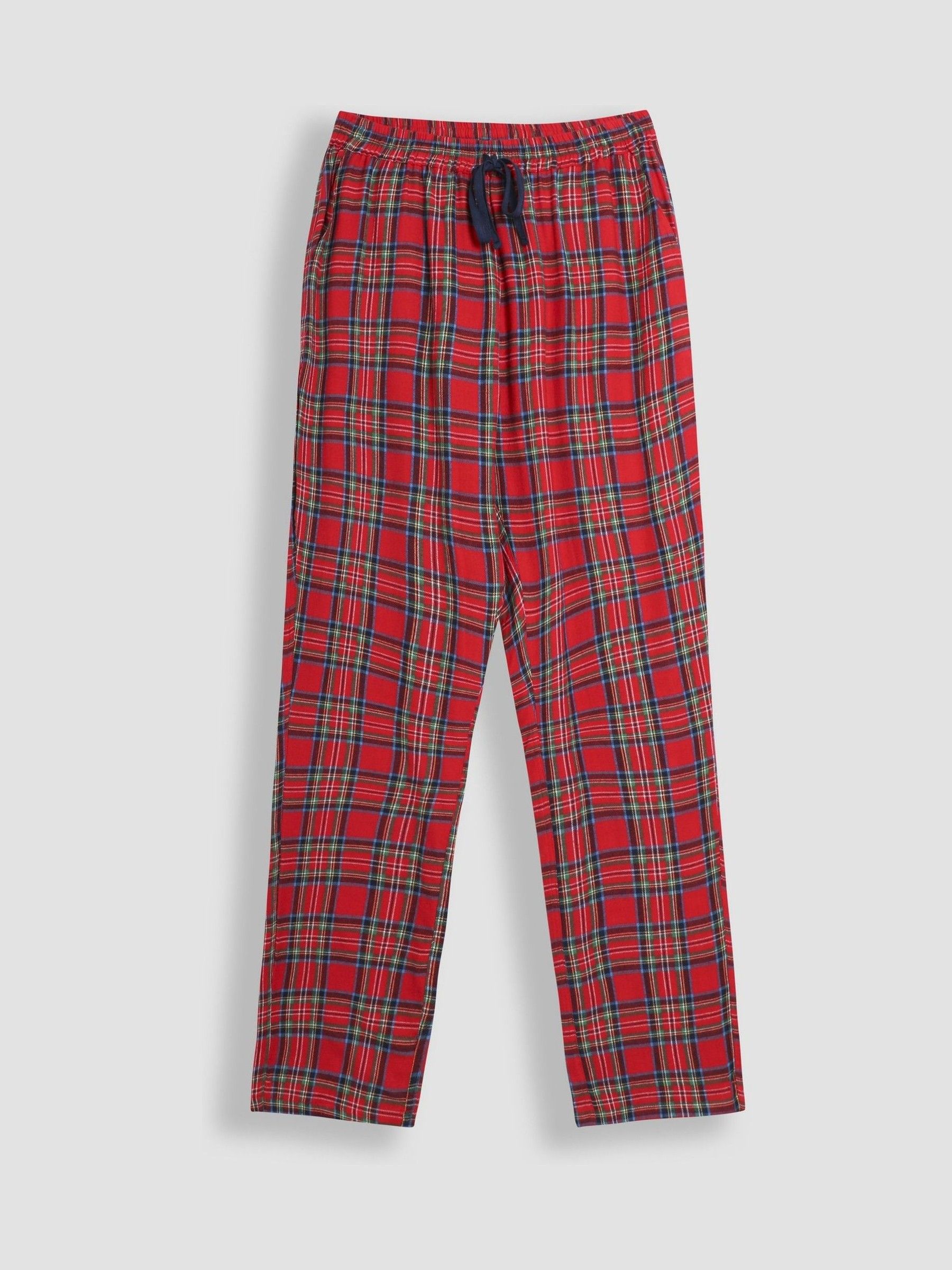 Red Mens Check Woven Pyjamas Set - Image 4 of 5