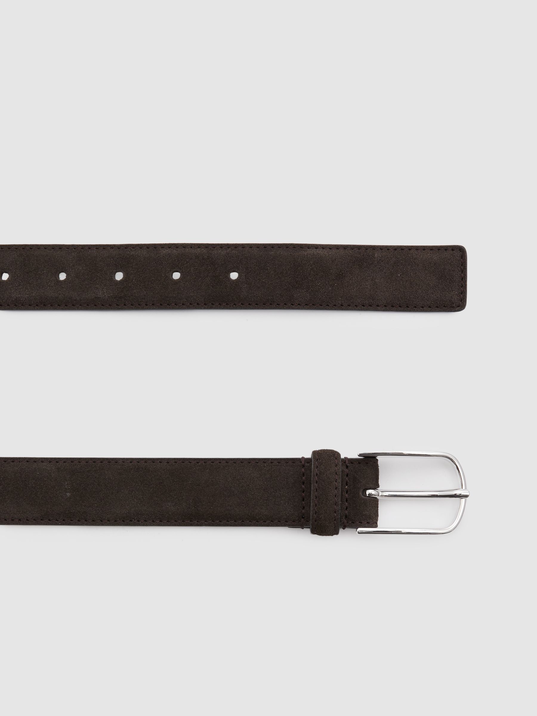 Suede Belt in Chocolate - Image 3 of 4