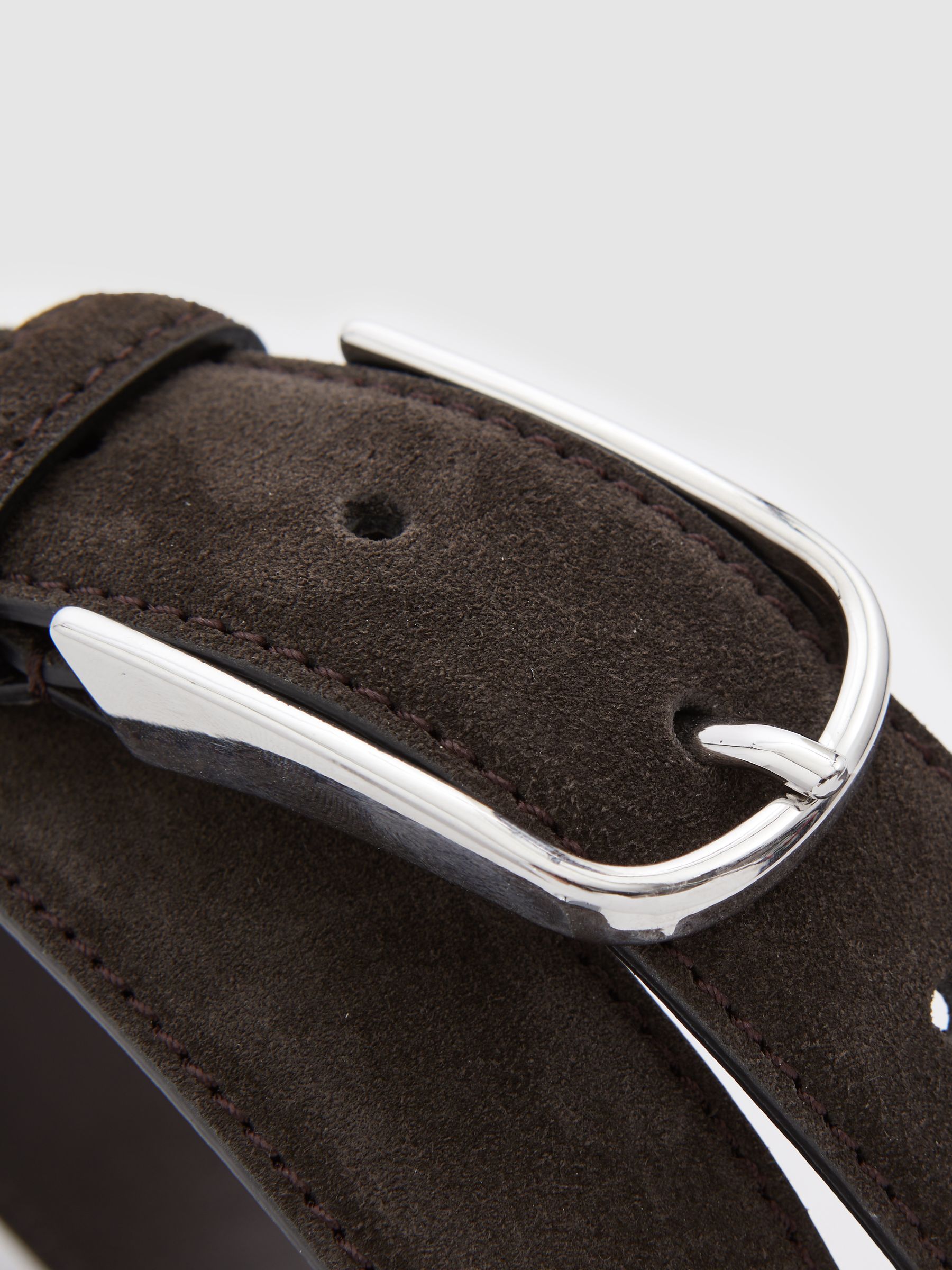 Suede Belt in Chocolate - Image 4 of 4