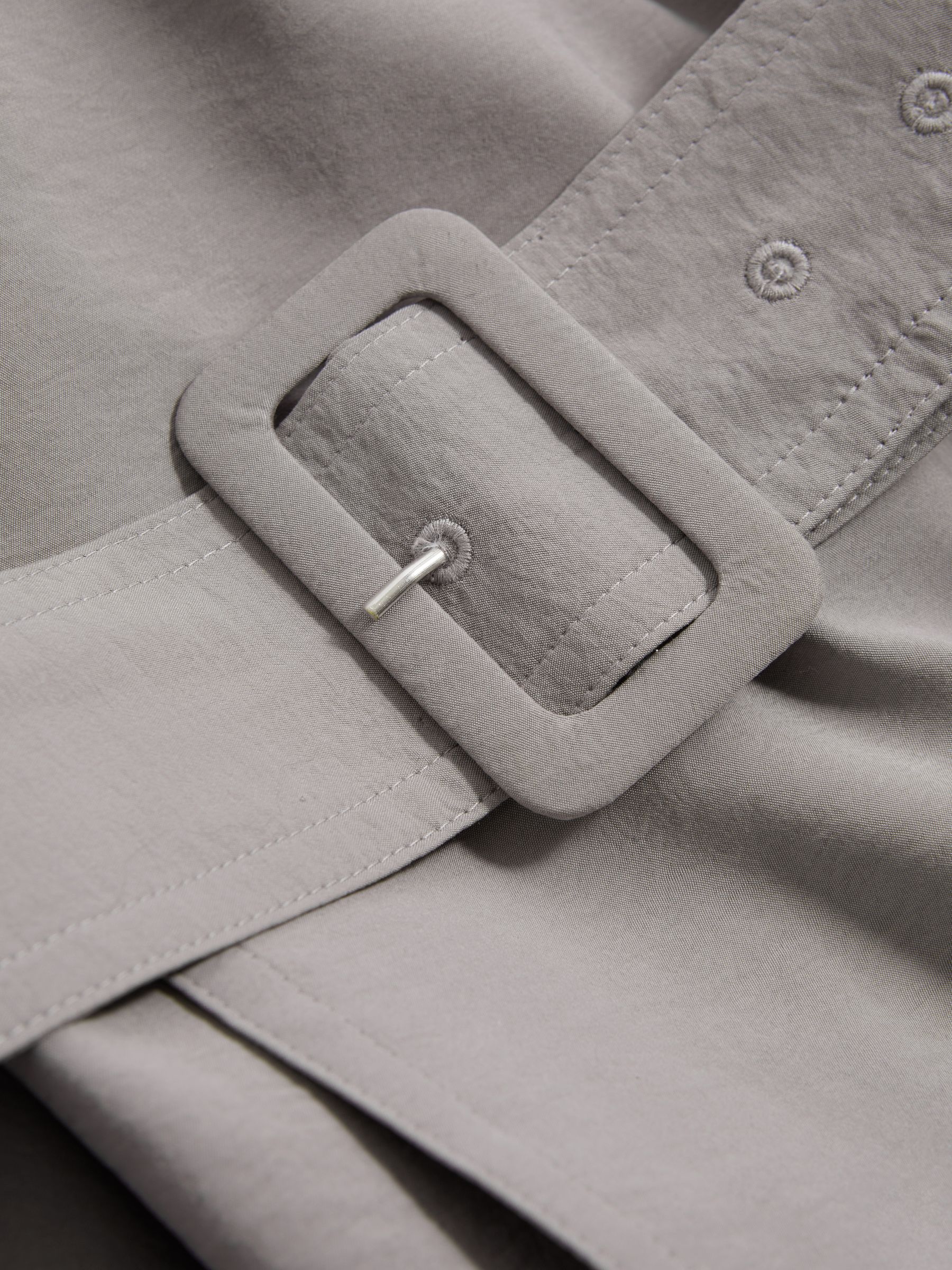 Atelier Belted Trench Coat in Grey - Image 7 of 7