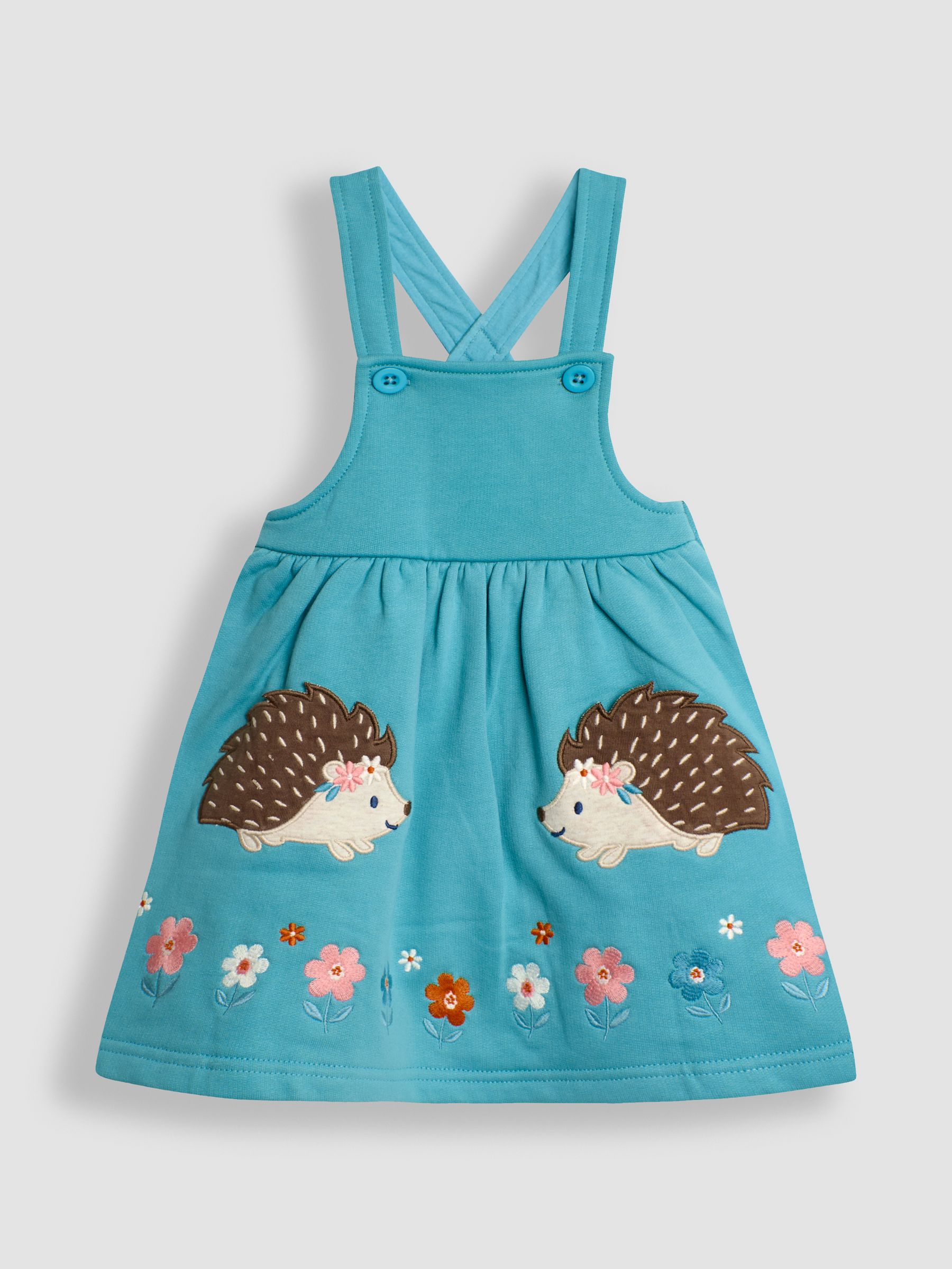 Duck Egg Appliqué Pinafore Dress & Top Set - Image 2 of 6