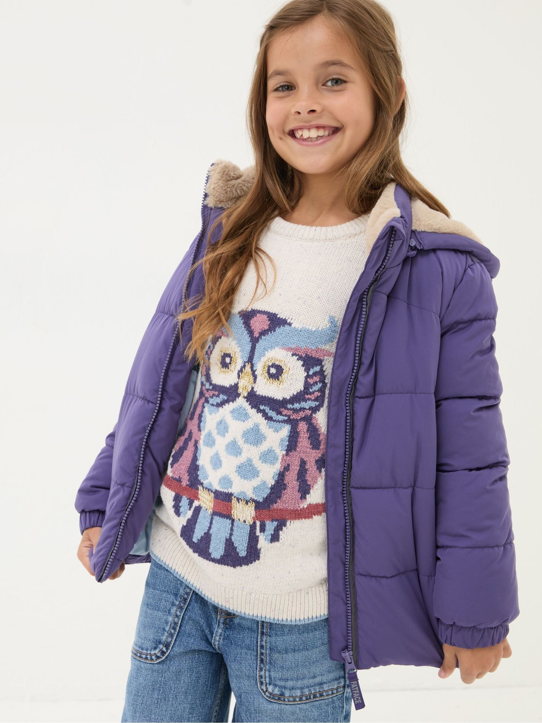 Everly Purple Padded Jacket - Image 3 of 6