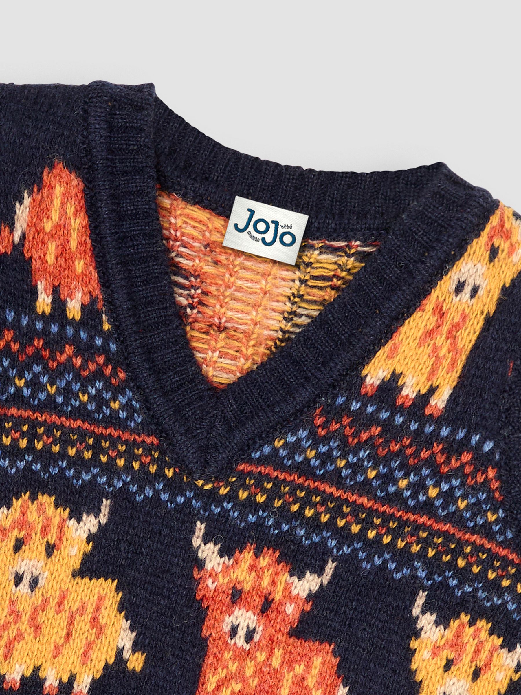 Navy Blue Highland Cow Knit Tank Top - Image 3 of 3
