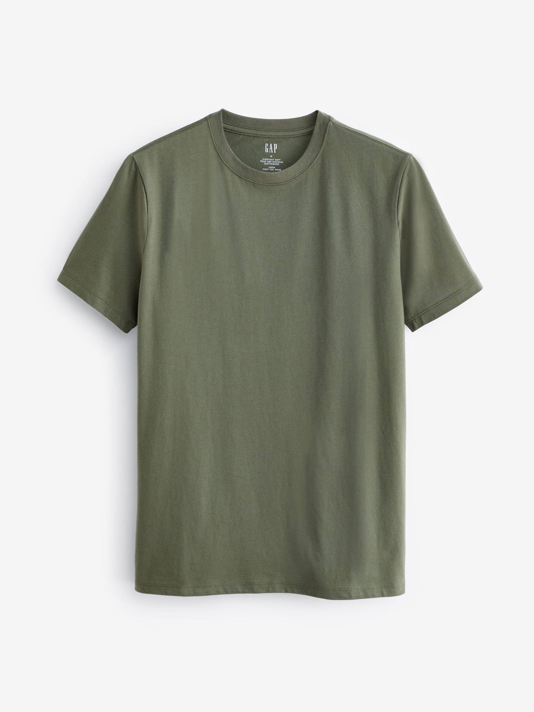 Light Green Everyday 100% Cotton Crew Neck T-Shirt - Image 2 of 4