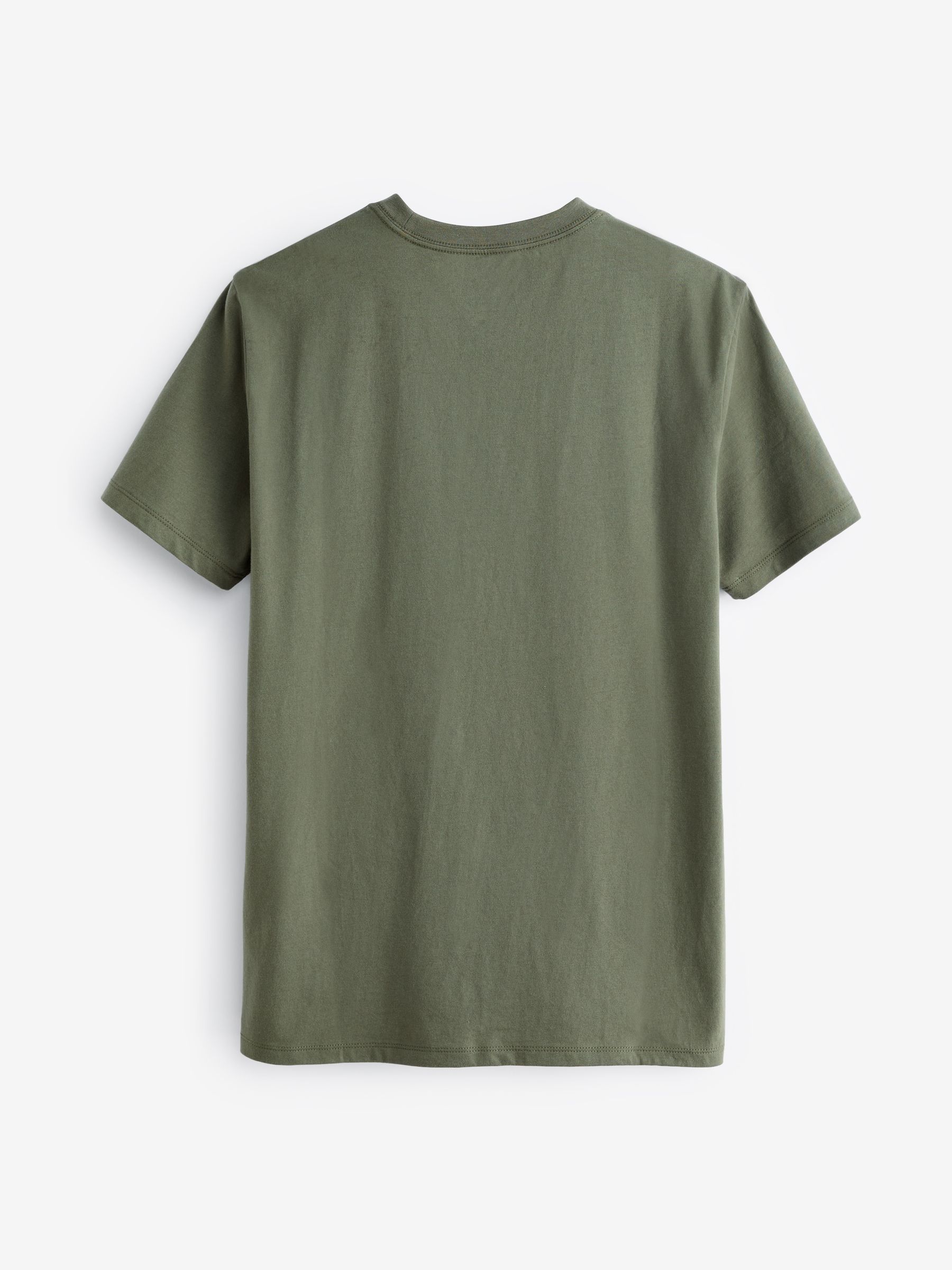 Light Green Everyday 100% Cotton Crew Neck T-Shirt - Image 3 of 4