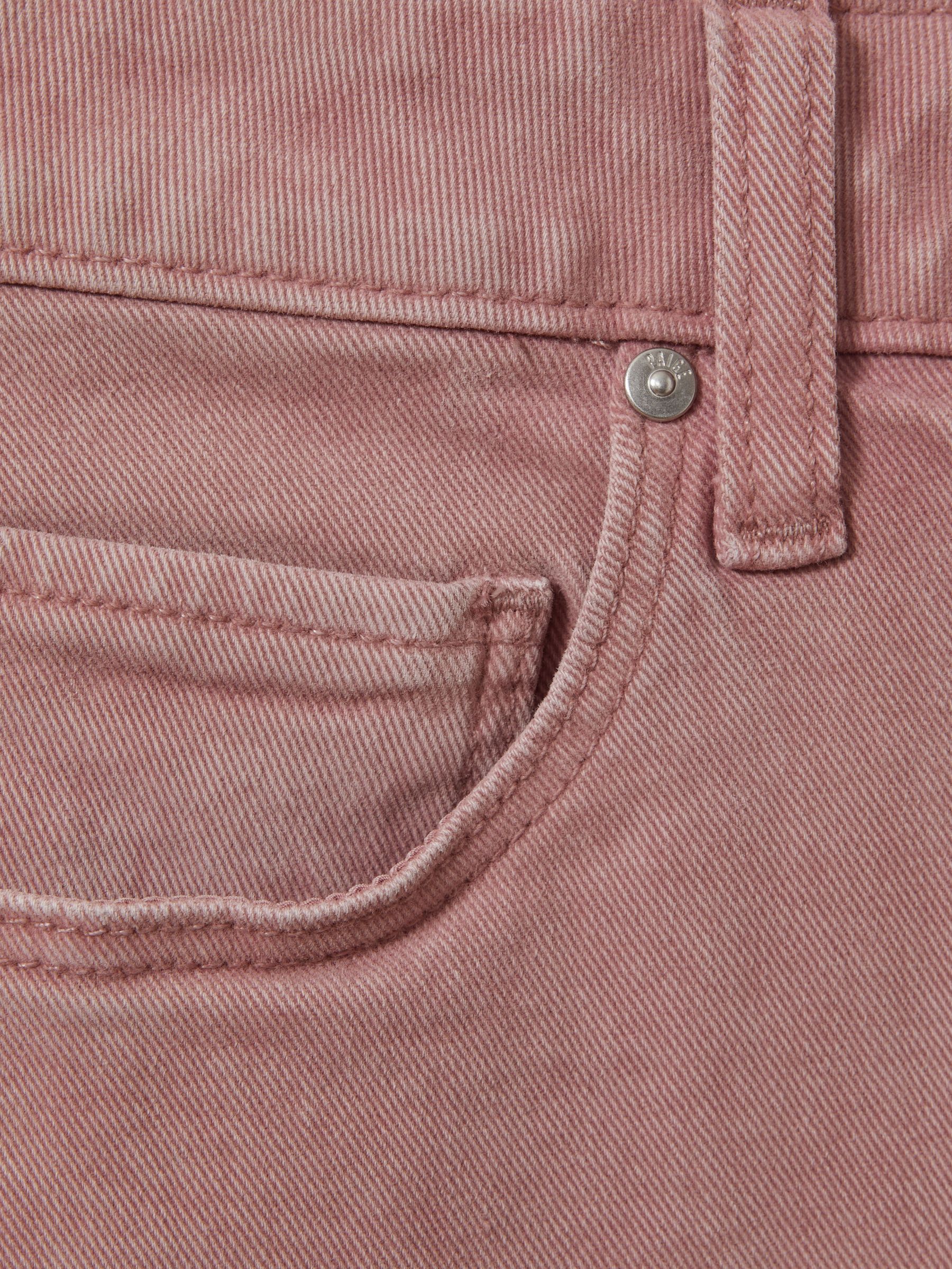 Paige High Rise Denim Shorts in Blush - Image 2 of 5