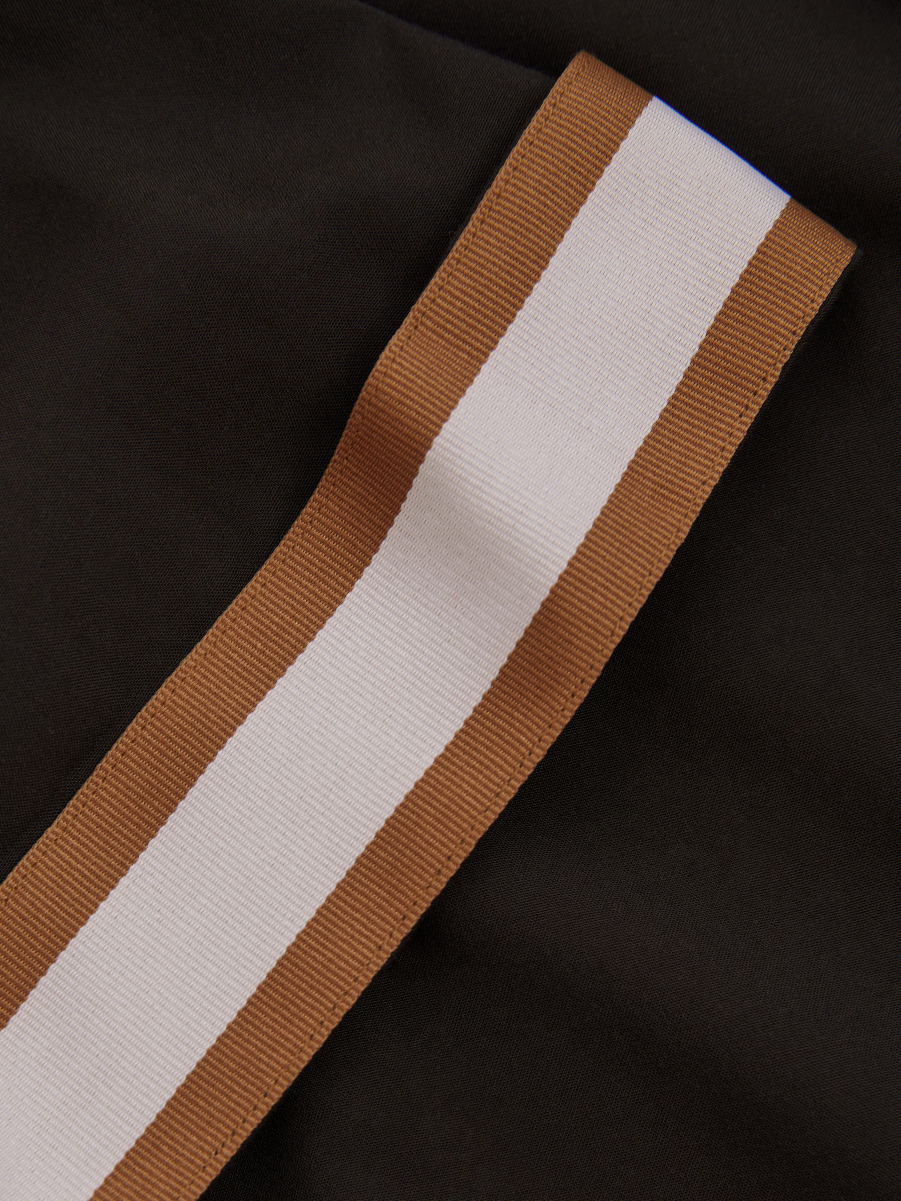 Reiss | Ché Cuff Detail Cuban Collar Shirt in Black - Image 5 of 5