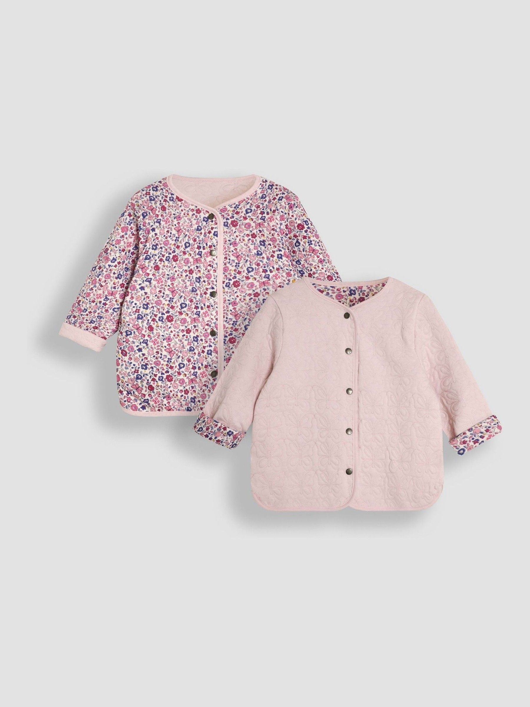 Berry Butterfly Quilted Reversible Jacket - Image 1 of 4