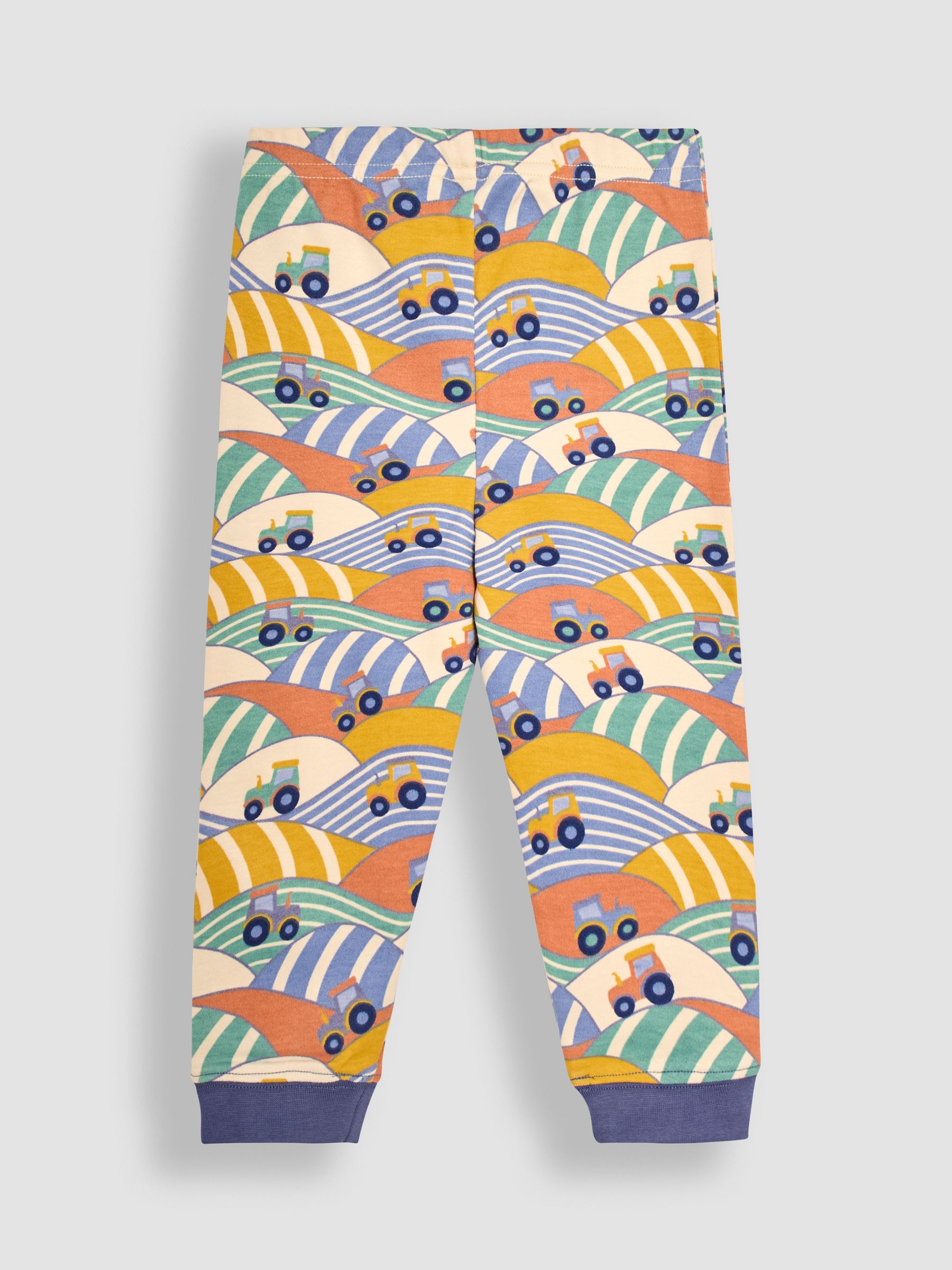 Marl Grey Tractor Jersey Pyjamas 2 Pack - Image 5 of 9