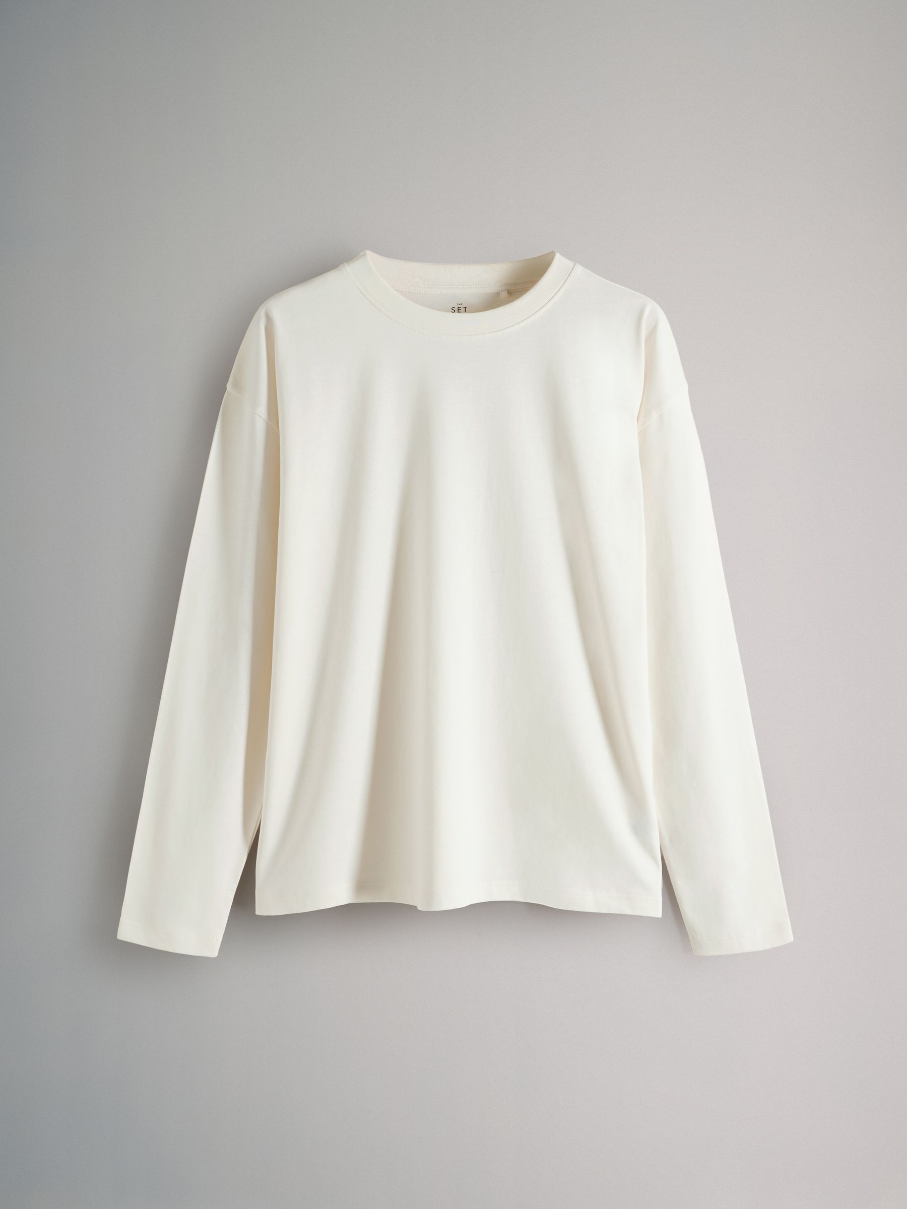 Taupe Brown/Cream/Pink/Black&Cream Stripe - 4 Pack Relaxed Long Sleeve T-Shirts - Image 3 of 6