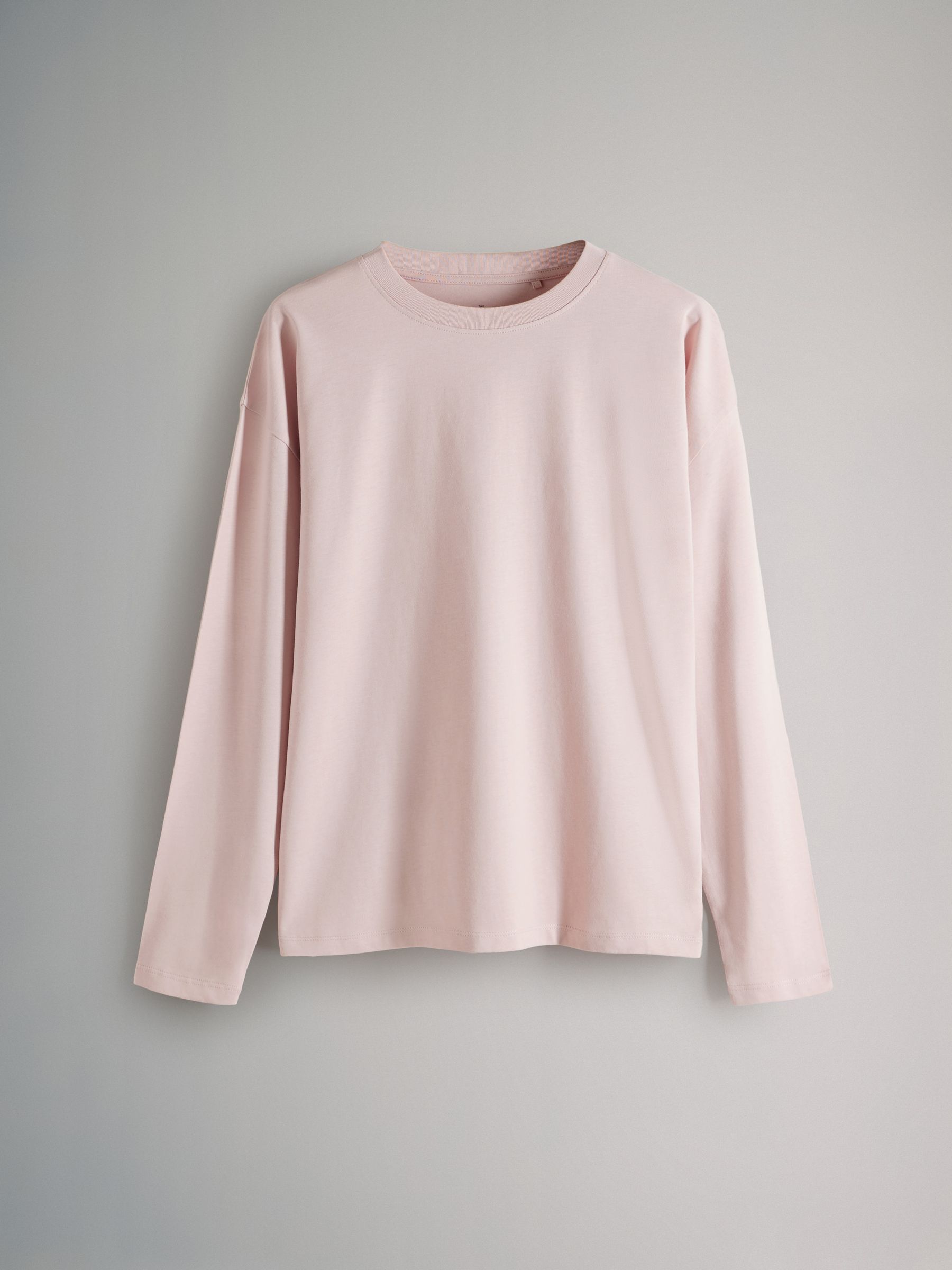 Taupe Brown/Cream/Pink/Black&Cream Stripe - 4 Pack Relaxed Long Sleeve T-Shirts - Image 5 of 6