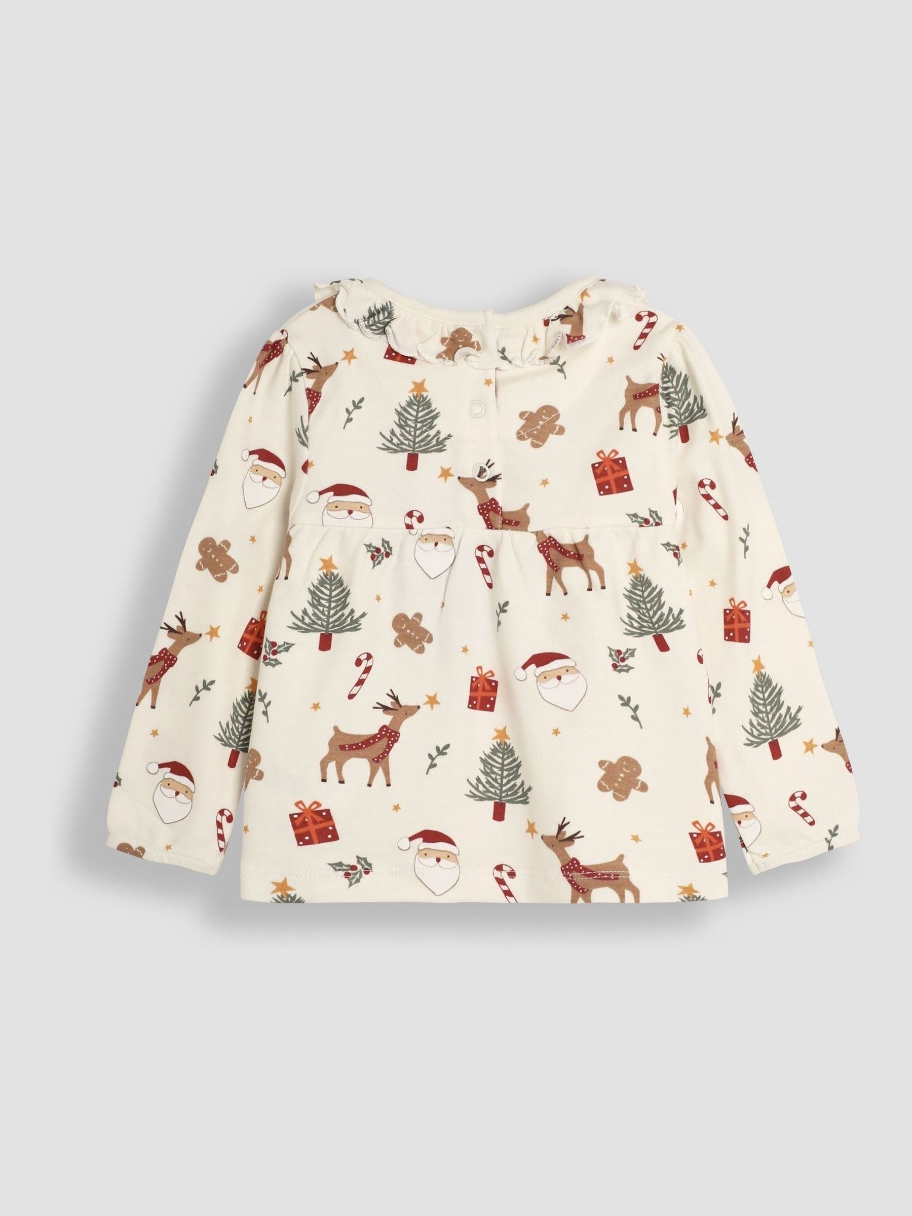 Cream Pretty Christmas Pyjamas - Image 5 of 7