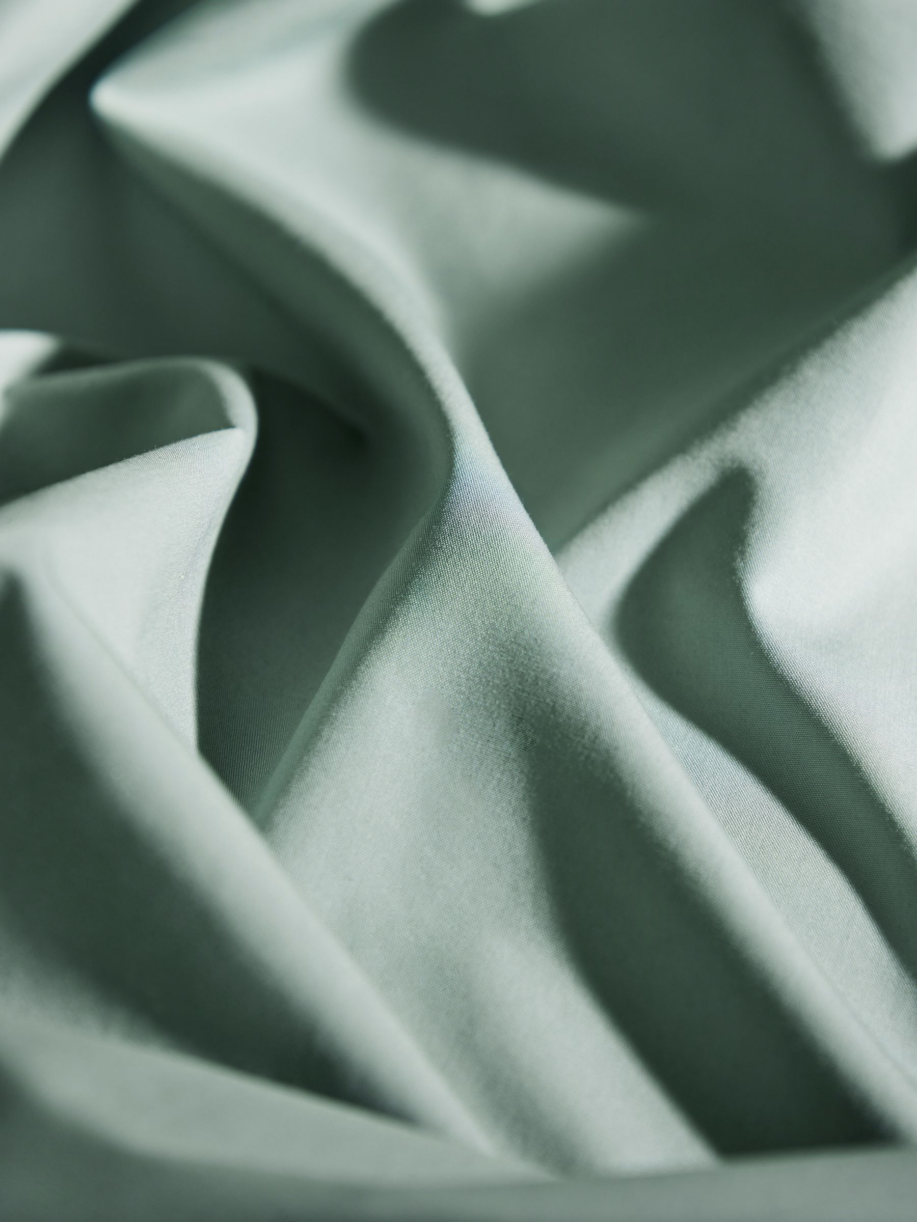Extra Deep Fitted Cosy Washed Cotton Extra Deep Fitted Sheet in Sage Green - Image 2 of 3