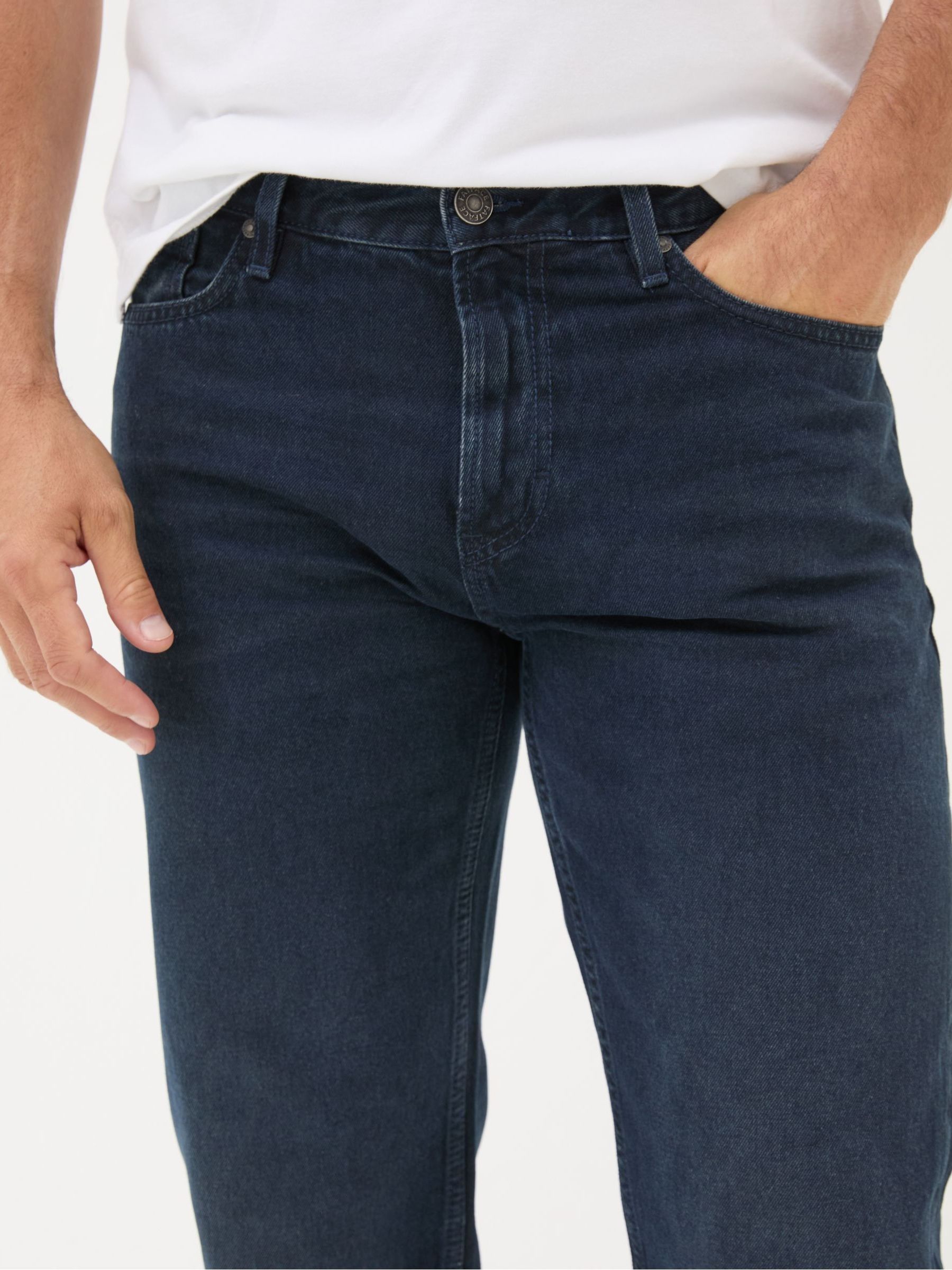 Denim Dark Blue Straight Fit Jeans - Image 4 of 6