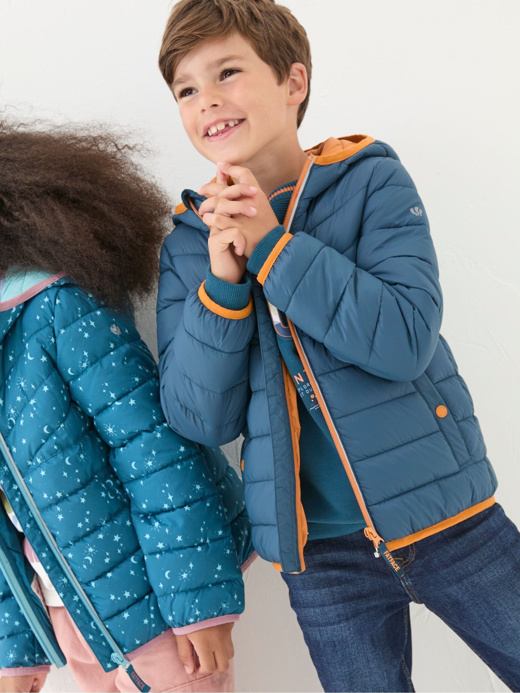 Harry Blue Hooded Padded Jacket - Image 3 of 8
