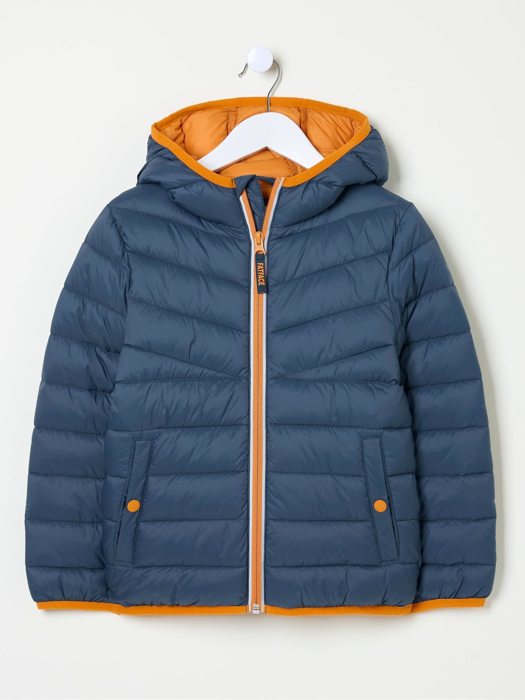 Harry Blue Hooded Padded Jacket - Image 6 of 8