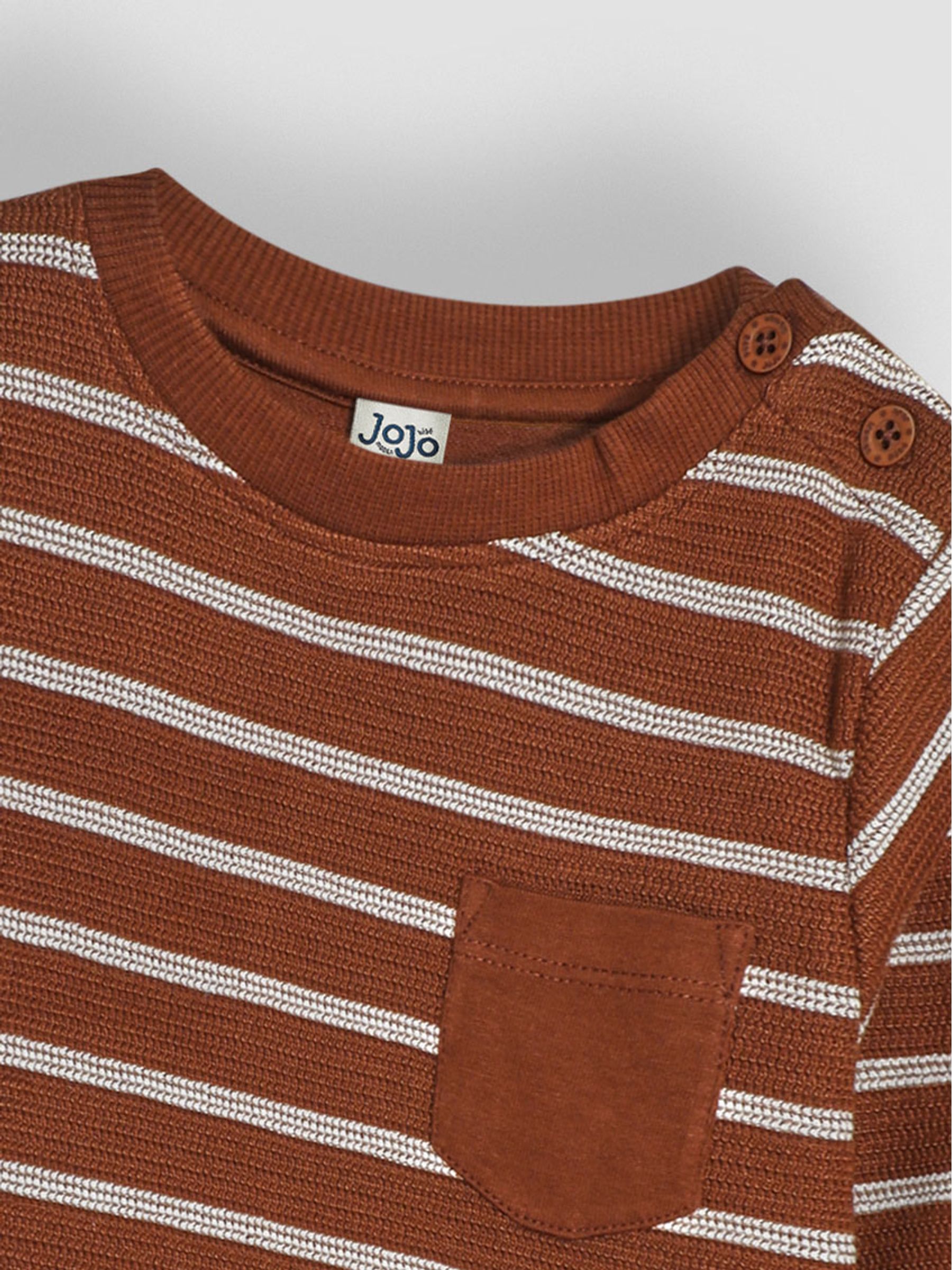 Toffee Brown Stripe Top - Image 3 of 3