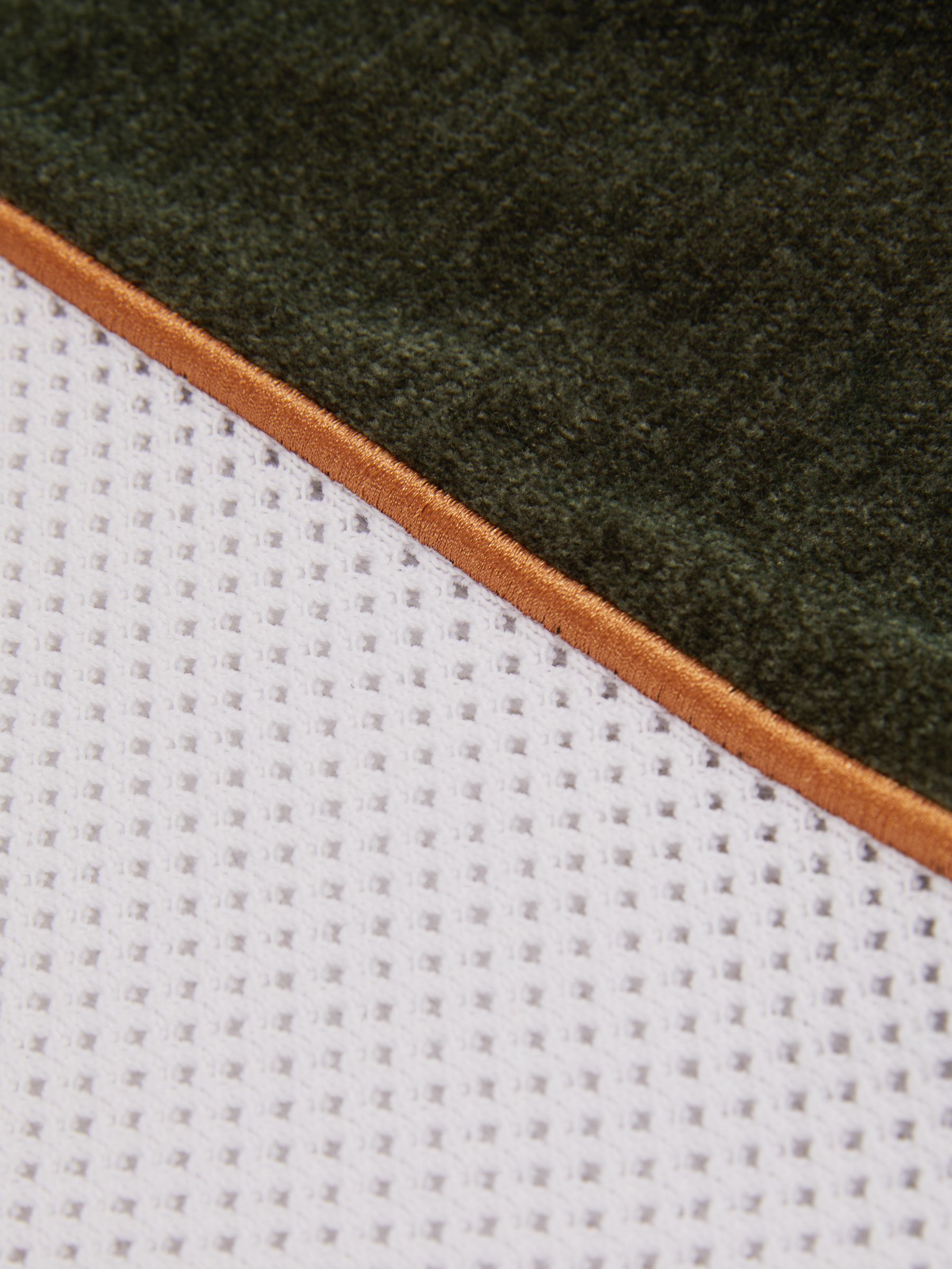 Hybrid Velour Cuban Collar Shirt in Green Smoke - Image 6 of 6