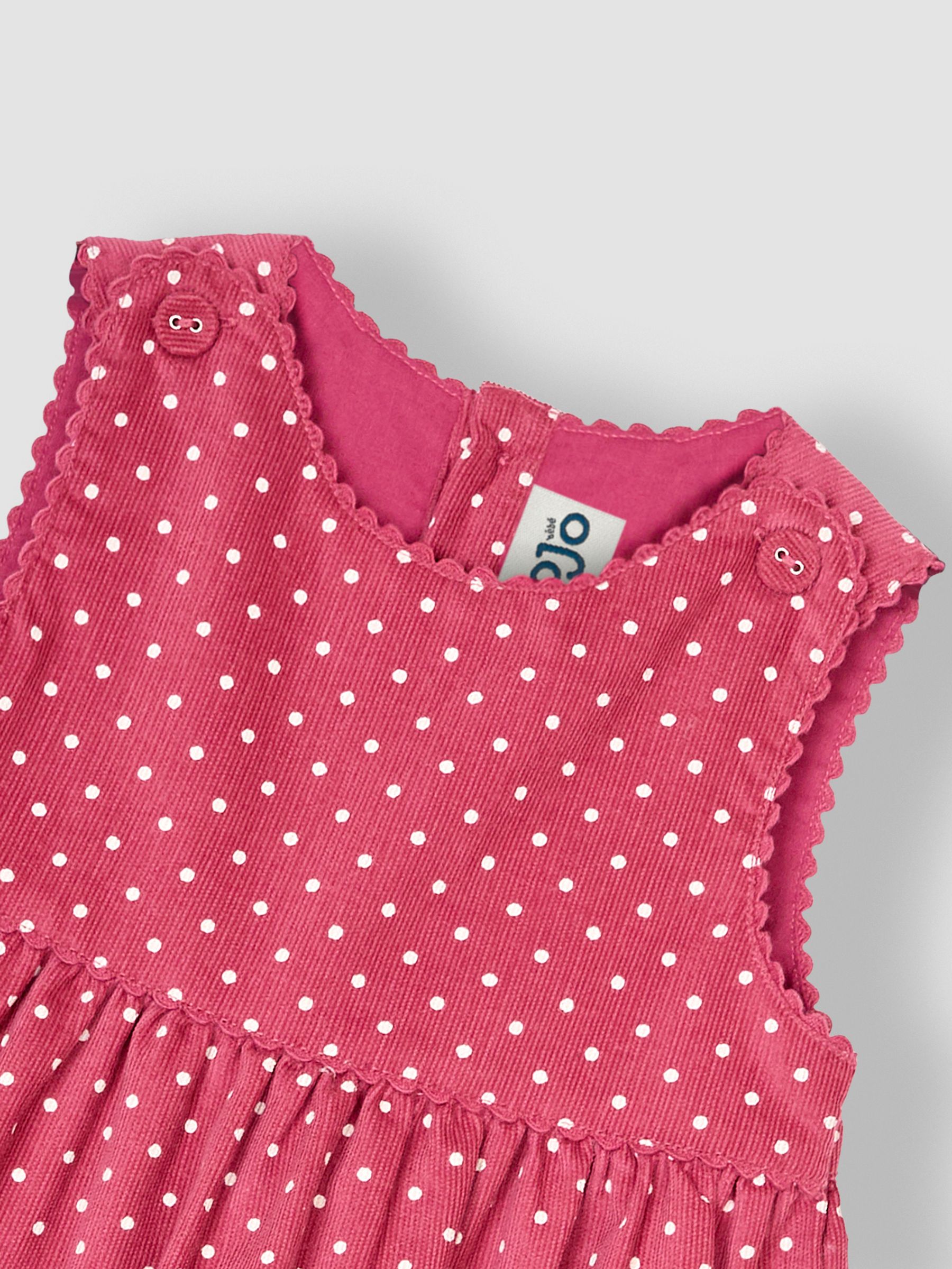 Rose Pink Mouse Christmas Appliqué Cord Dress - Image 3 of 3