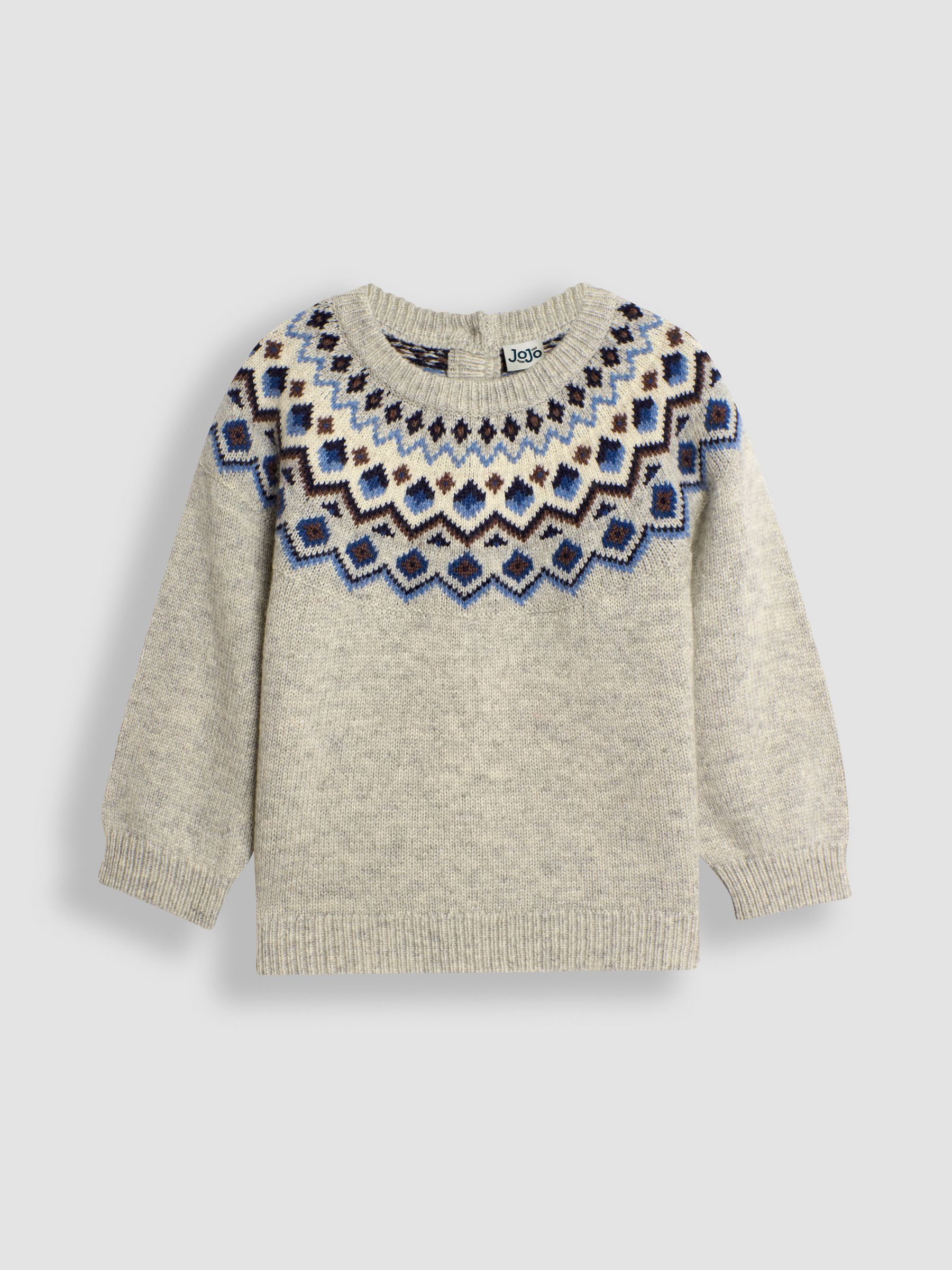 Grey Marl Nordic Jumper - Image 1 of 3