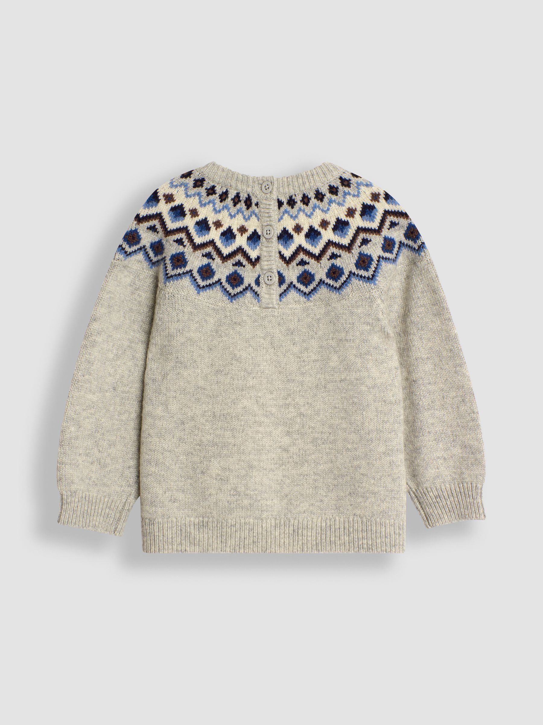 Grey Marl Nordic Jumper - Image 2 of 3