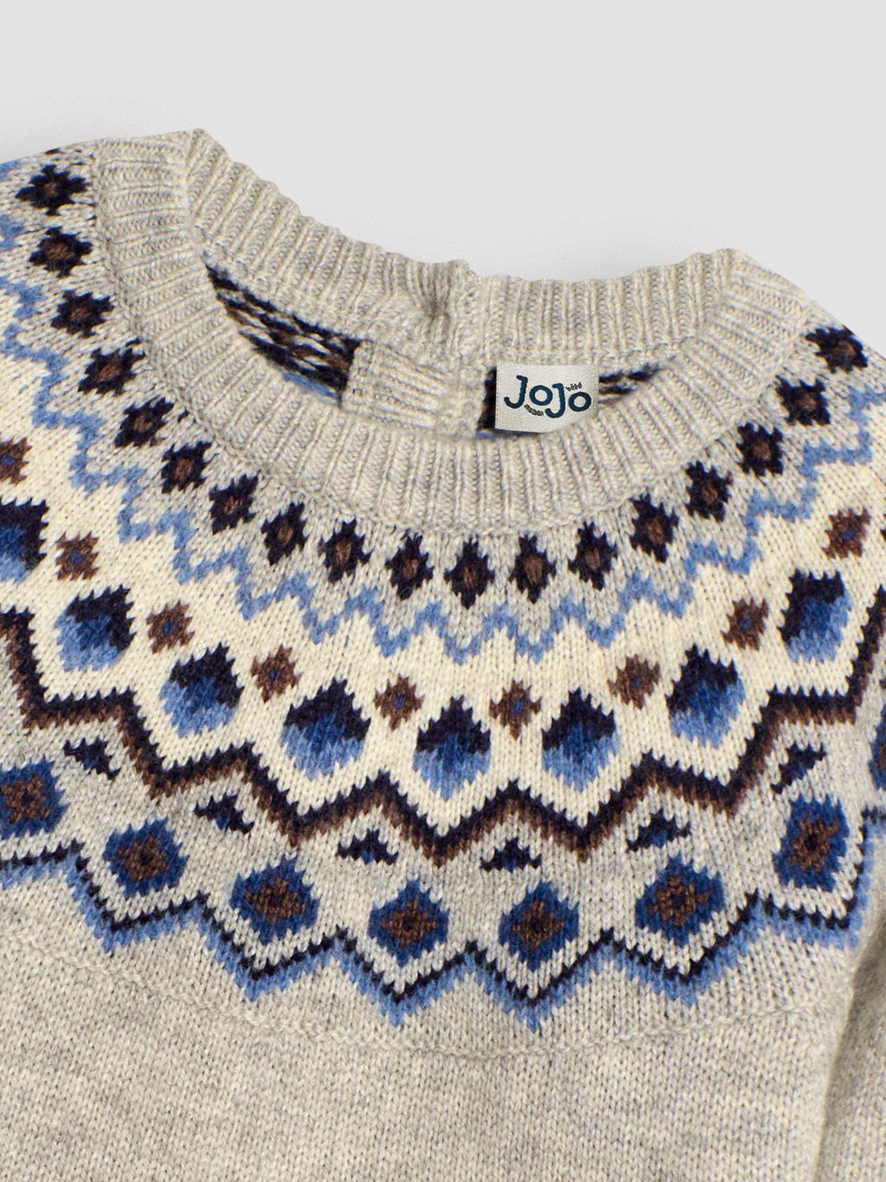 Grey Marl Nordic Jumper - Image 3 of 3